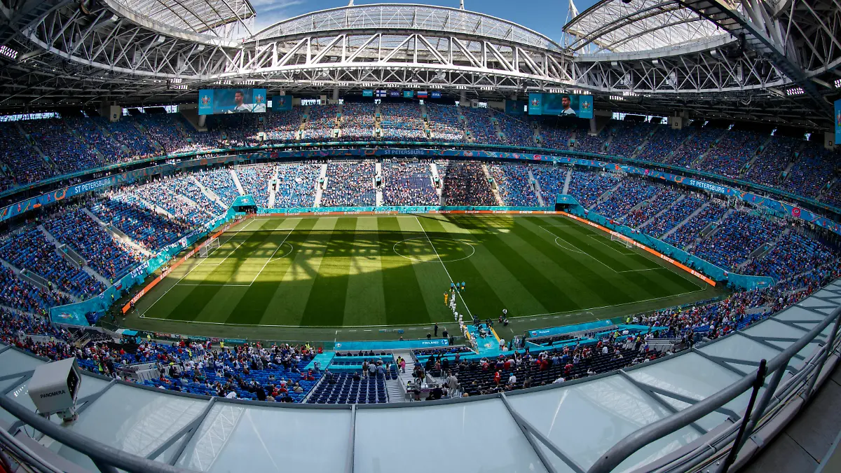 Saint Petersburg Stadium before the UEFA EURO, EM, Europameisterschaft,Fussball 2020 Championship Group B match between Finland and Russia on June 16, 2021 in St Petersburg, Russia. Tomi Hänninen/Newspix24 PUBLICATIONxNOTxINxFINxSWExNORxAUT Copyright: xTomixHänninenx np24thth1654348333