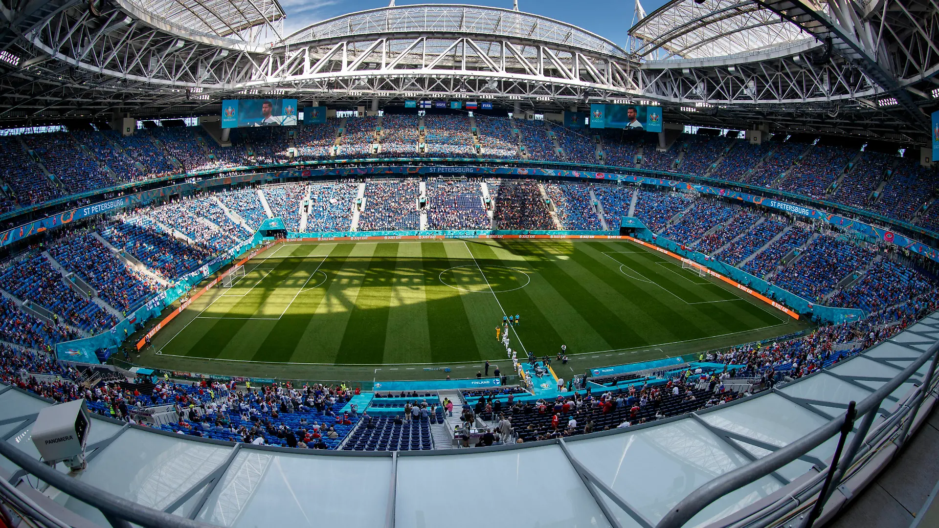 Saint Petersburg Stadium before the UEFA EURO, EM, Europameisterschaft,Fussball 2020 Championship Group B match between Finland and Russia on June 16, 2021 in St Petersburg, Russia. Tomi Hänninen/Newspix24 PUBLICATIONxNOTxINxFINxSWExNORxAUT Copyright: xTomixHänninenx np24thth1654348333
