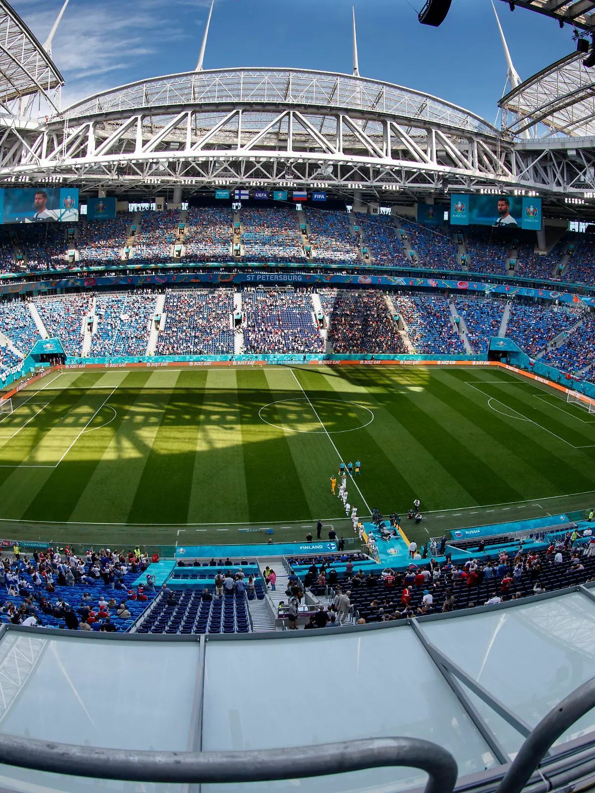 Saint Petersburg Stadium before the UEFA EURO, EM, Europameisterschaft,Fussball 2020 Championship Group B match between Finland and Russia on June 16, 2021 in St Petersburg, Russia. Tomi Hänninen/Newspix24 PUBLICATIONxNOTxINxFINxSWExNORxAUT Copyright: xTomixHänninenx np24thth1654348333 