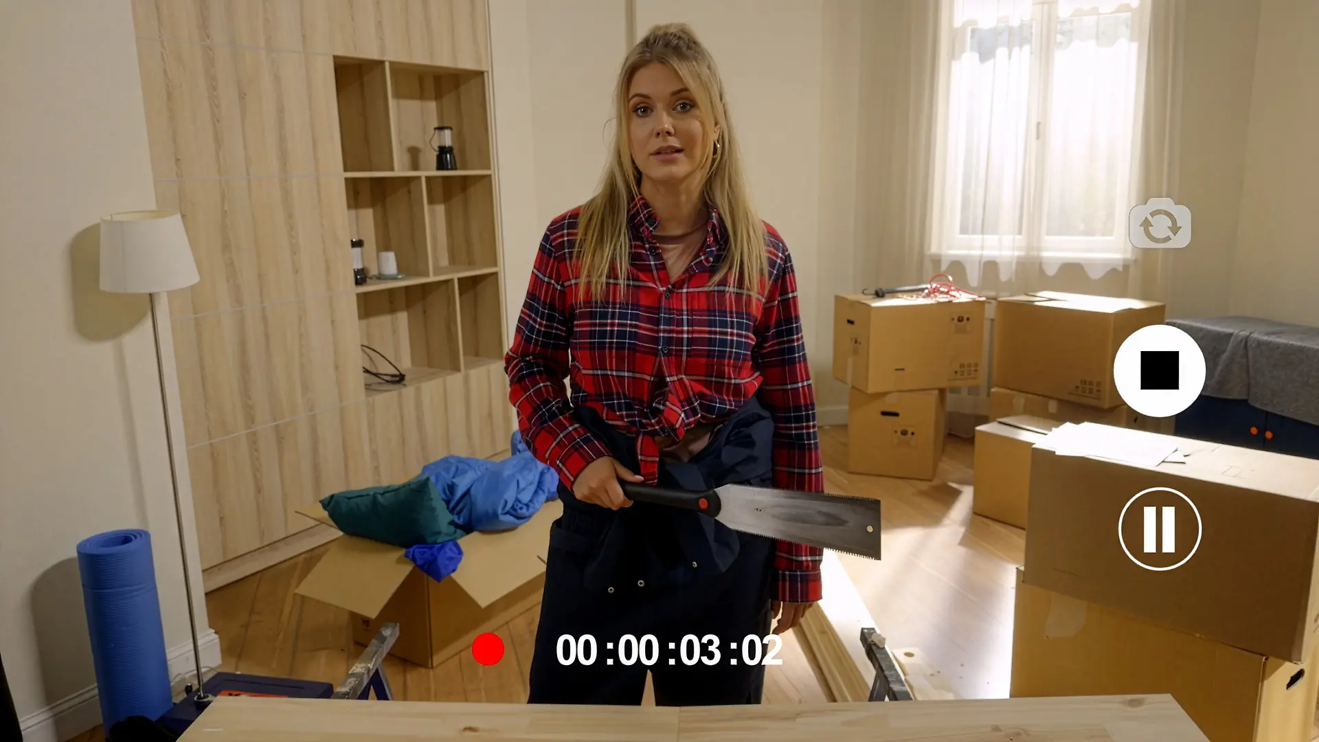 Alicia (Josefin Bressel) zeigt Kante.