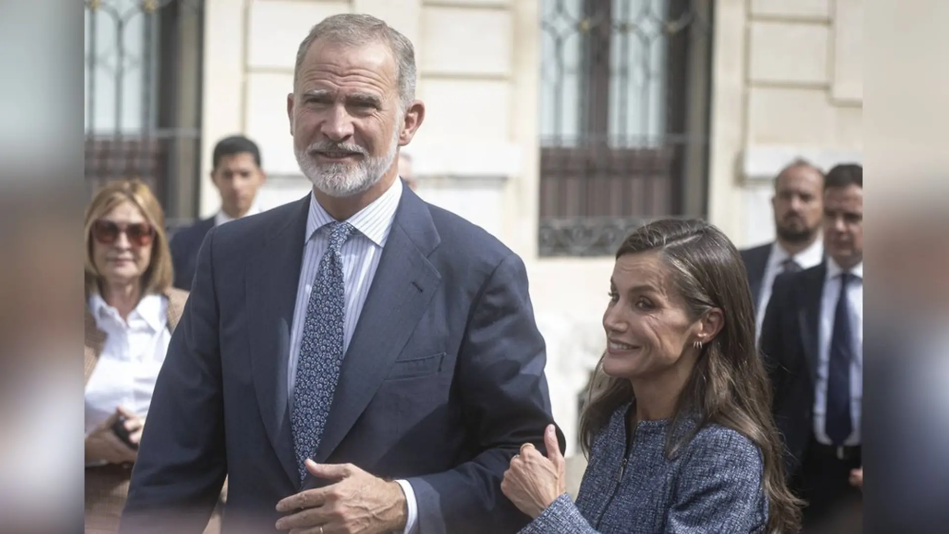 König Felipe und Königin Letizia bei ihrem Besuch in Ceuta.