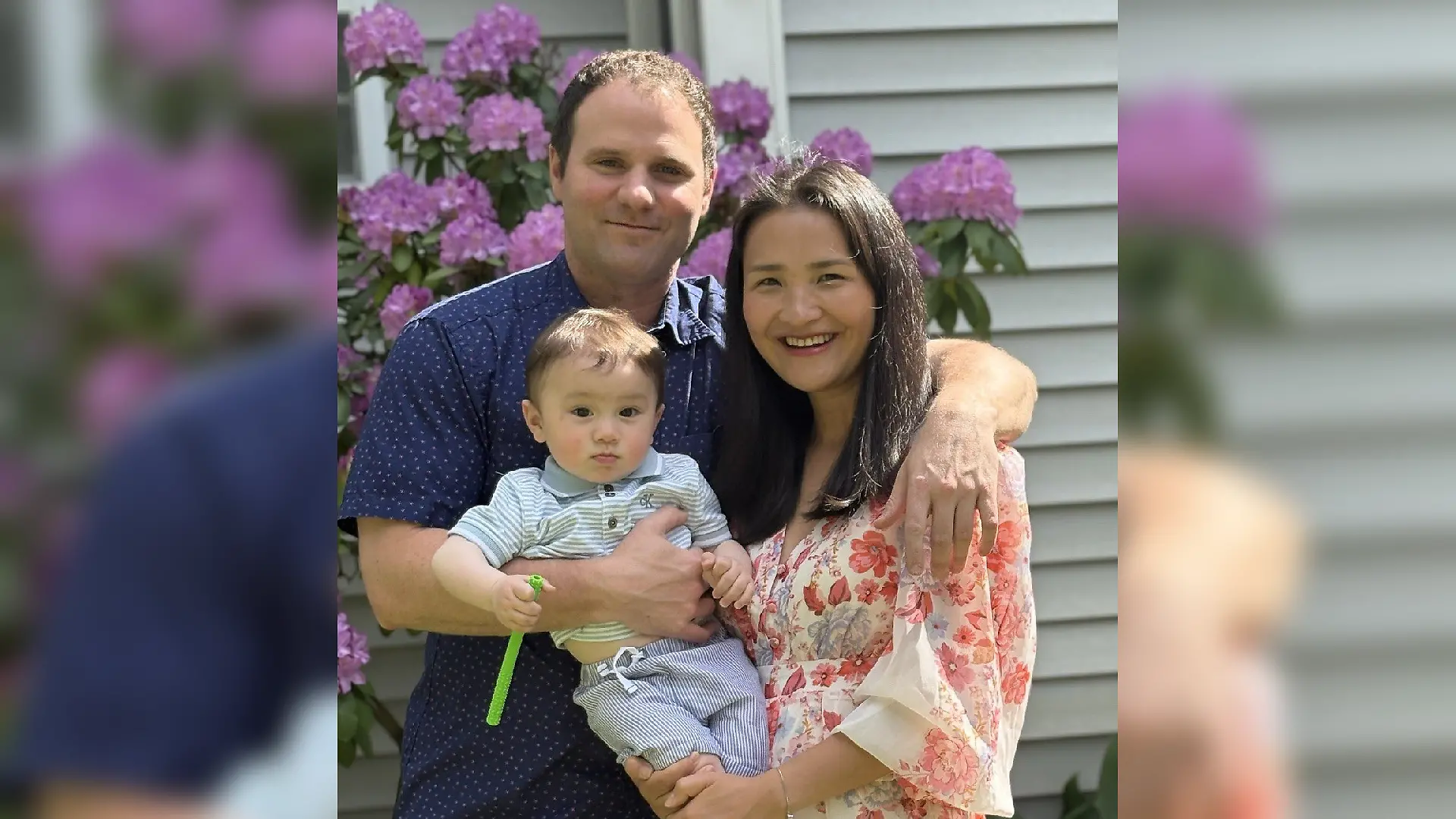 James mit seiner Familie