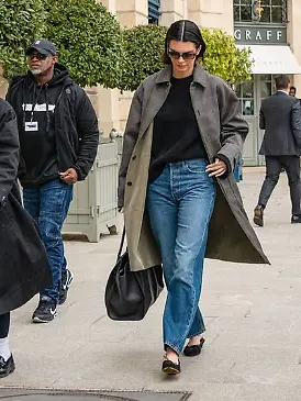 Kendall Jenner setzt regelmäßig auf Ballerinas - auch im Herbst.
