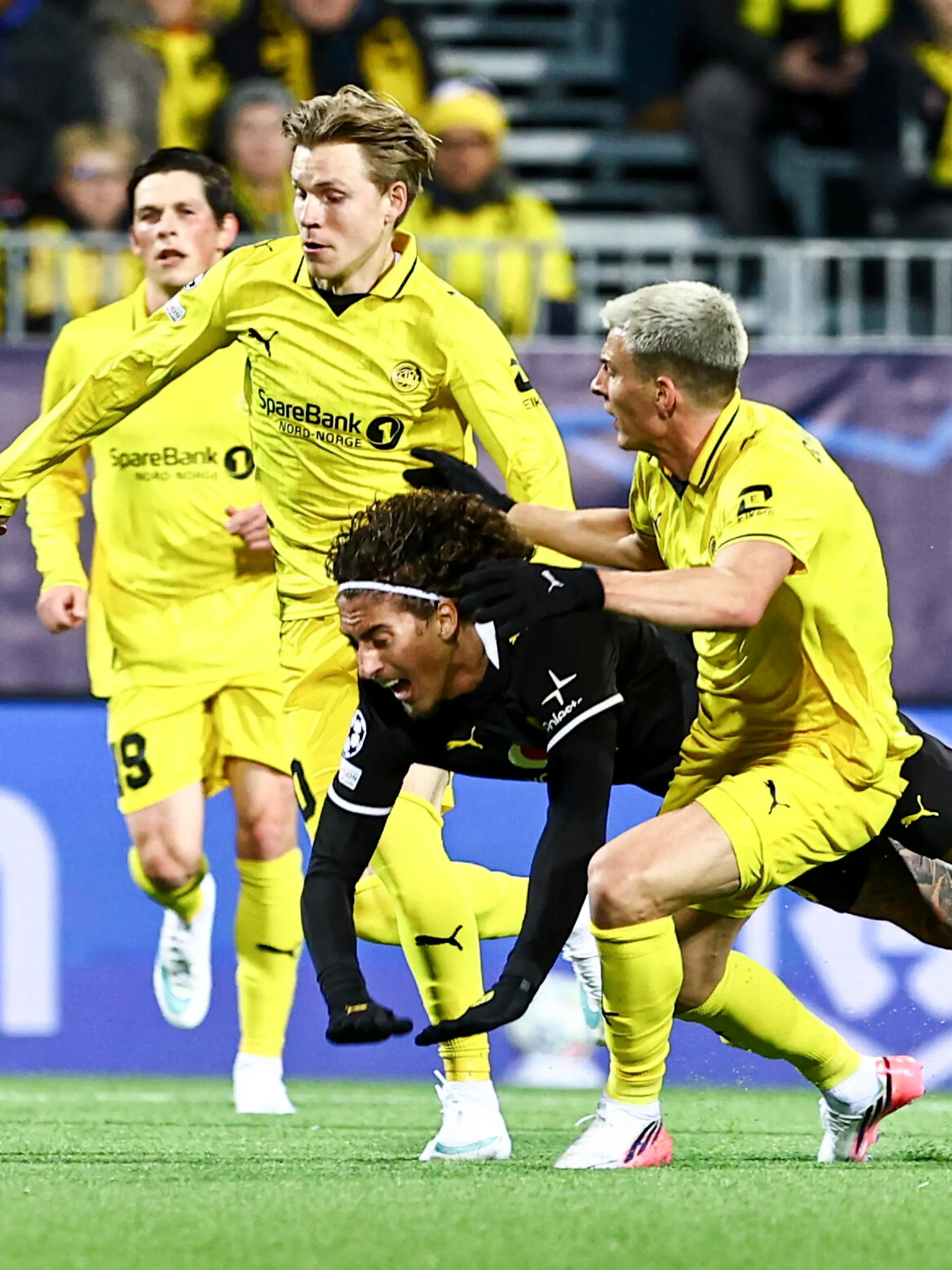 Bodø 20261014. under fotballkampen i Champions League mellom Bodø/Glimt og Borussia Dortmund på Aspmyra stadion. Foto: Mats Torbergsen / NTB