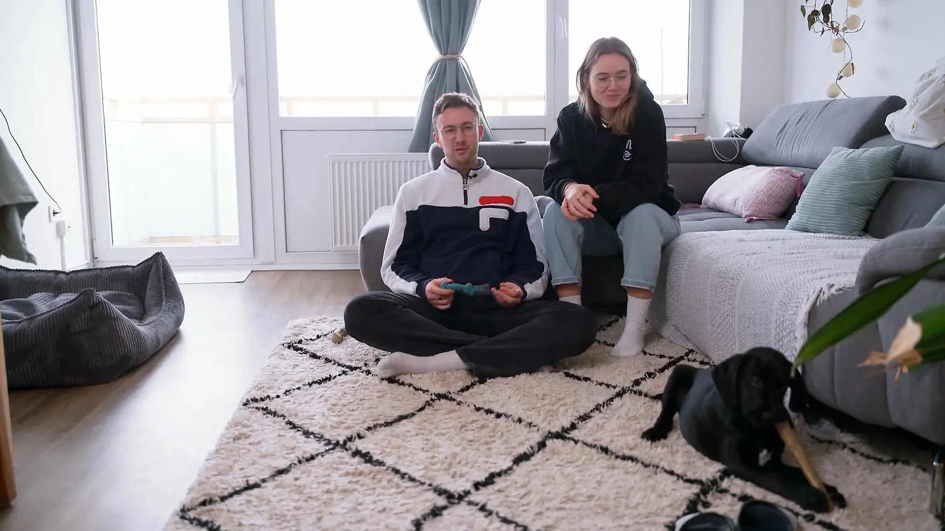 Marlo hält Johanna und Levin ordentlich auf Trab Welpenalltag im 12. Stock