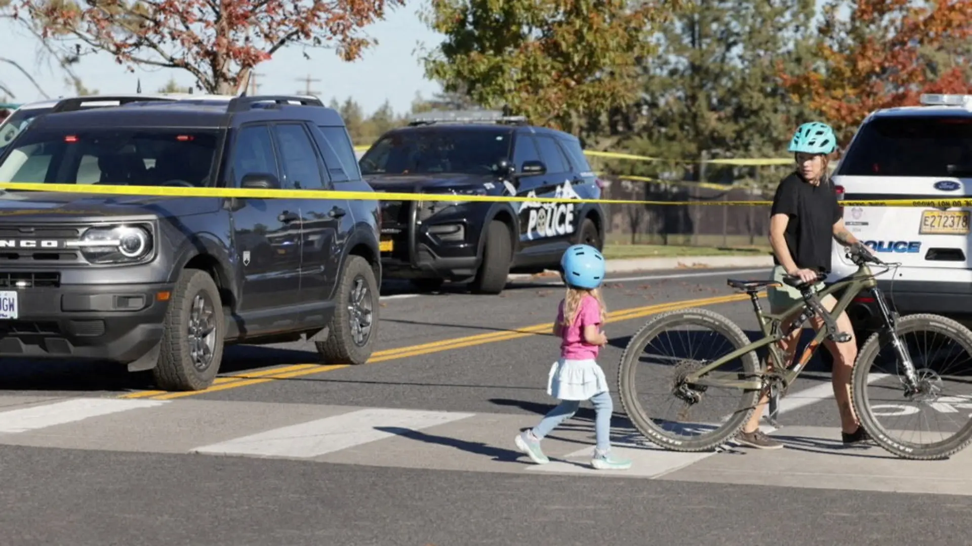 Scene of a shooting at Silver Rail Elementary School in Bend, Oregon