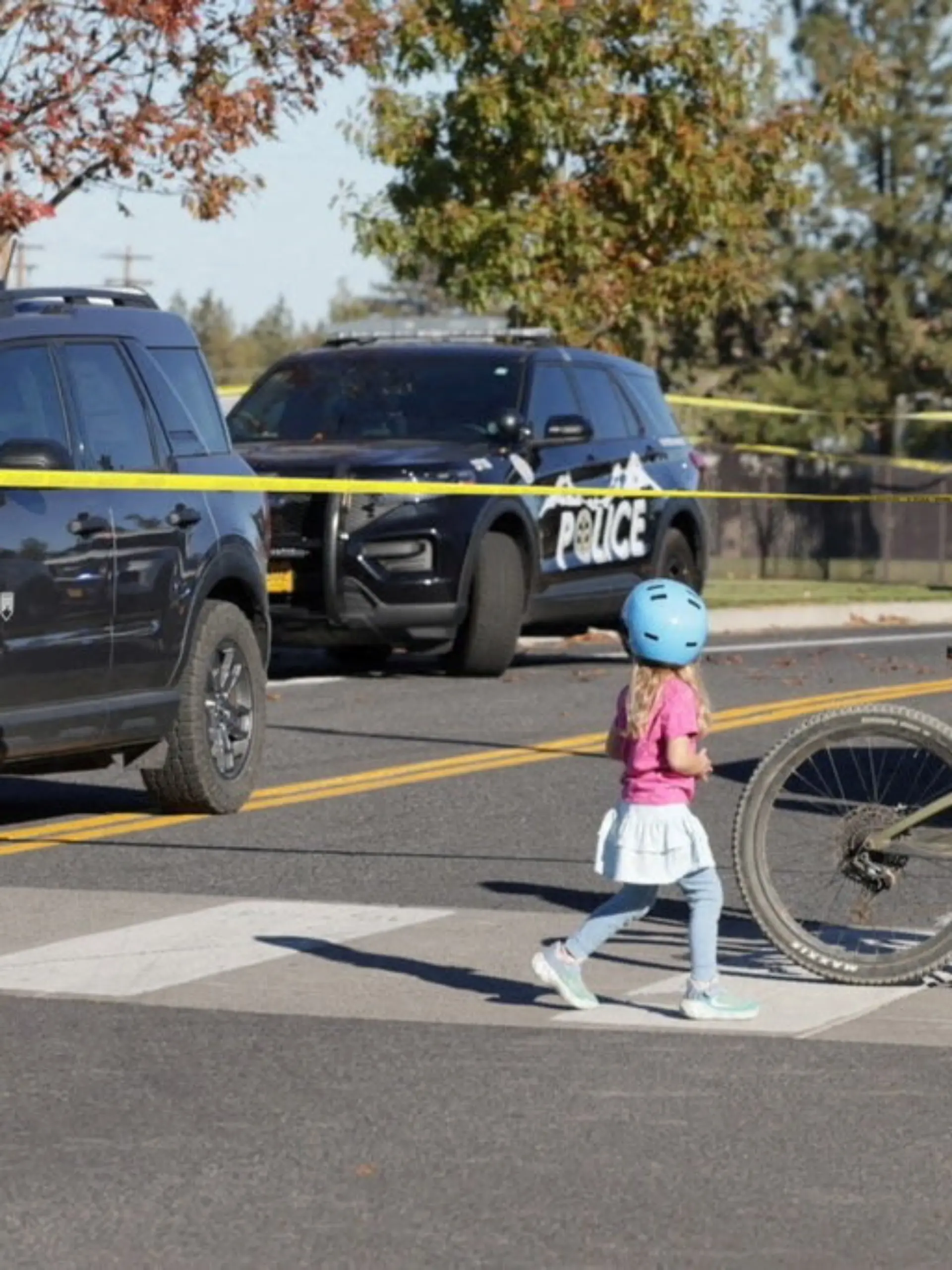 Scene of a shooting at Silver Rail Elementary School in Bend, Oregon