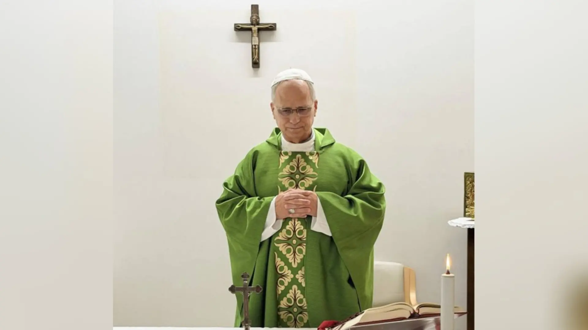 Papst Leo bei der Messe in der Gemelli-Klinik.