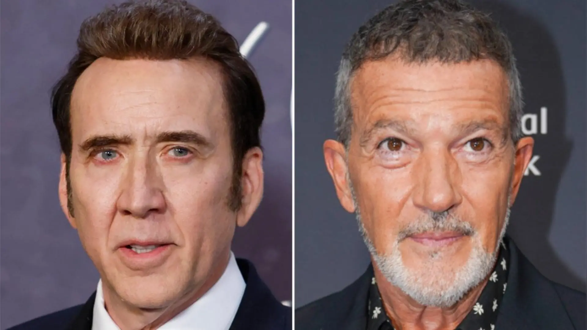 Nicolas Cage (li.) und Antonio Banderas werden 2027 für "True Detective" drehen.