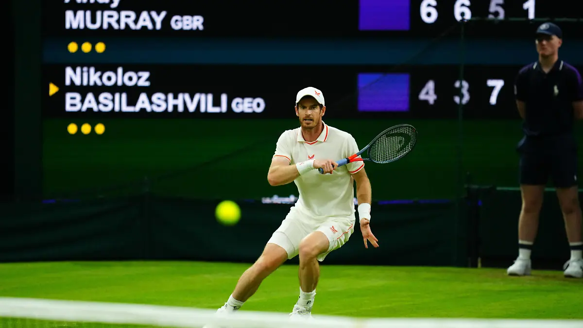 Mandatory Credit: Photo by Javier Garcia/BPI/Shutterstock 12172248ua Andy Murray during his first round match Wimbledon Tennis Championships, Day 1, The All England Lawn Tennis and Croquet Club, London, UK - 28 Jun 2021 Wimbledon Tennis Championships, Day 1, The All England Lawn Tennis and Croquet Club, London, UK - 28 Jun 2021 PUBLICATIONxINxGERxSUIxAUTXHUNxGRExMLTxCYPxROMxBULxUAExKSAxONLY Copyright: xJavierxGarcia/BPI/Shutterstockx 12172248ua
