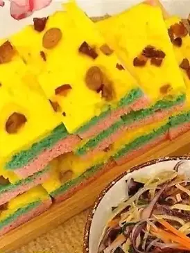 Damit das Essen hübscher aussieht, wurde Malfarbe hineingemischt.