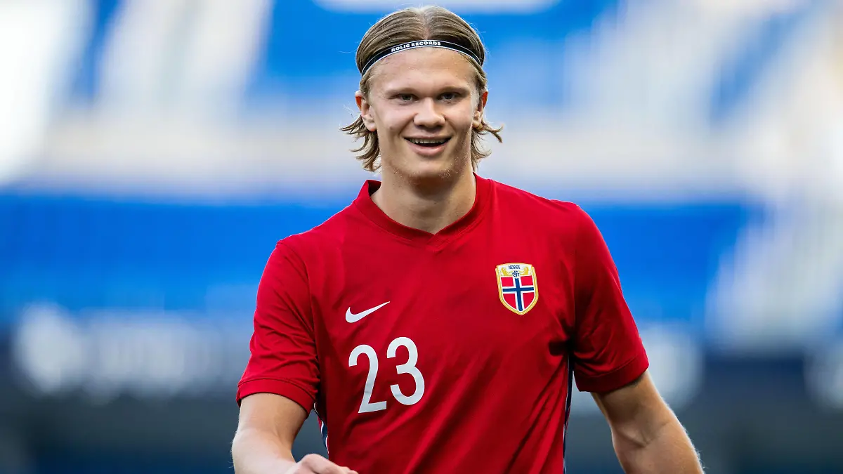 Haaland im Trikot der norwegischen Nationalmannschaft