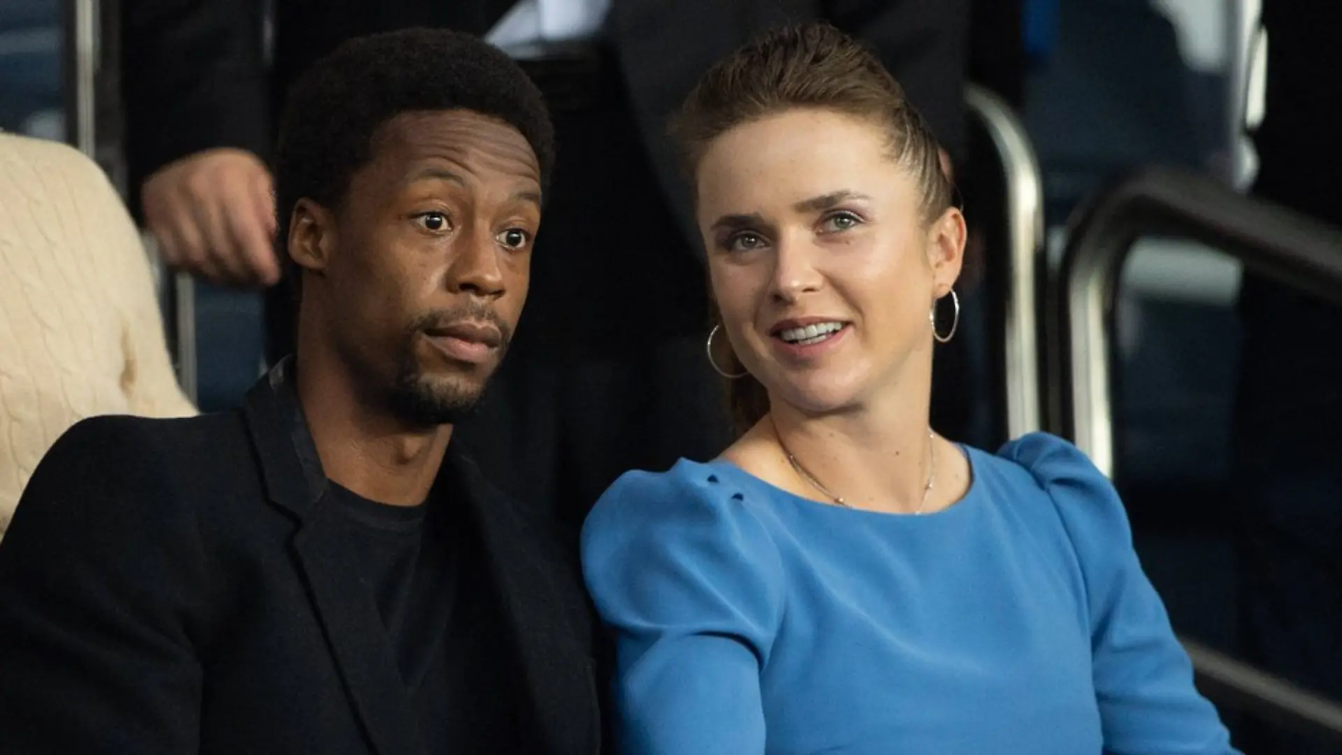 Elina Svitolina und Gaël Monfils 2021 in Paris.
