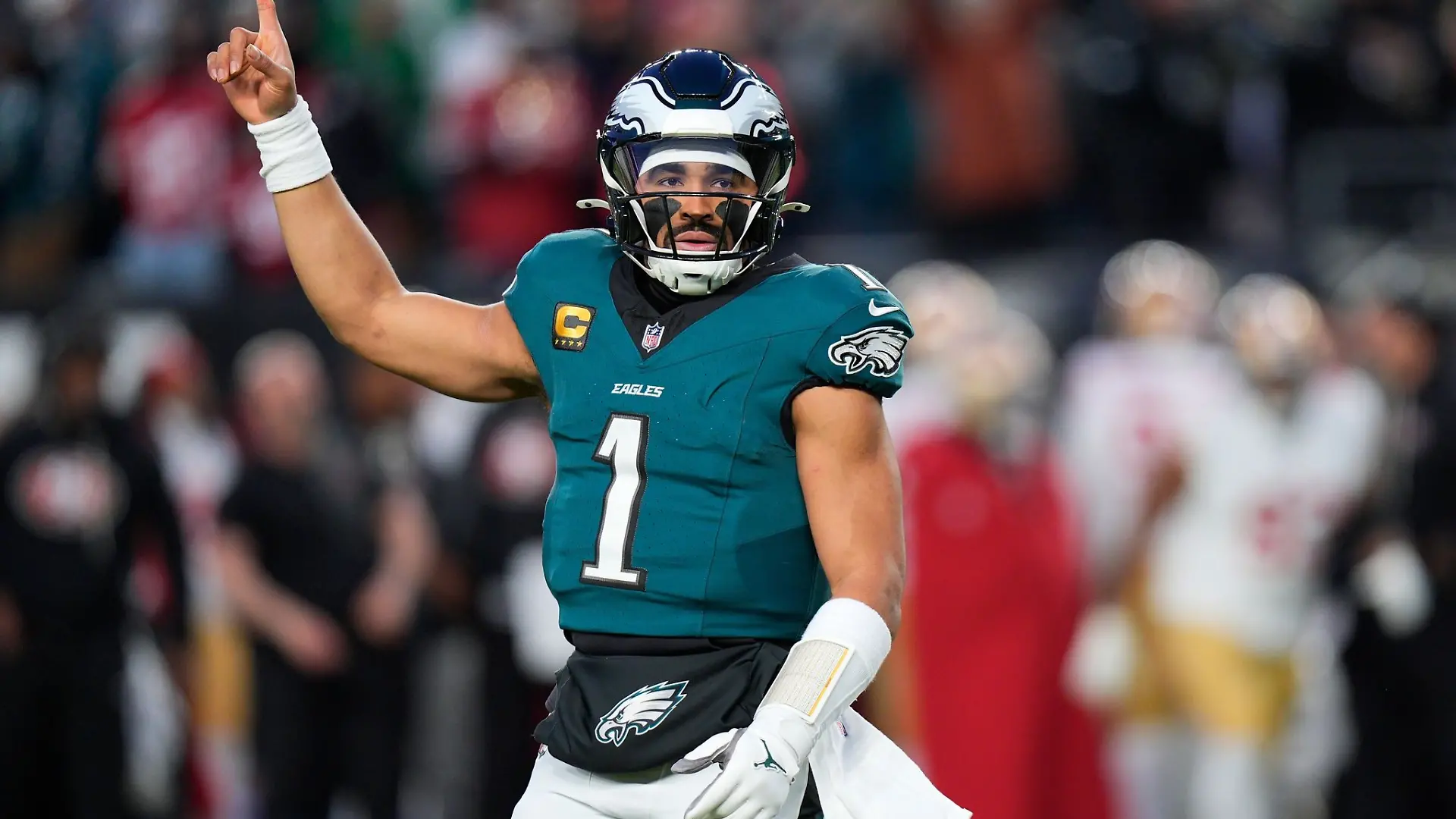 Jalen Hurts darf vorerst kein Football spielen. (Archivbild)