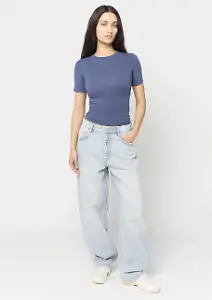 Decibel-Barrel-Jeans in heller Waschung