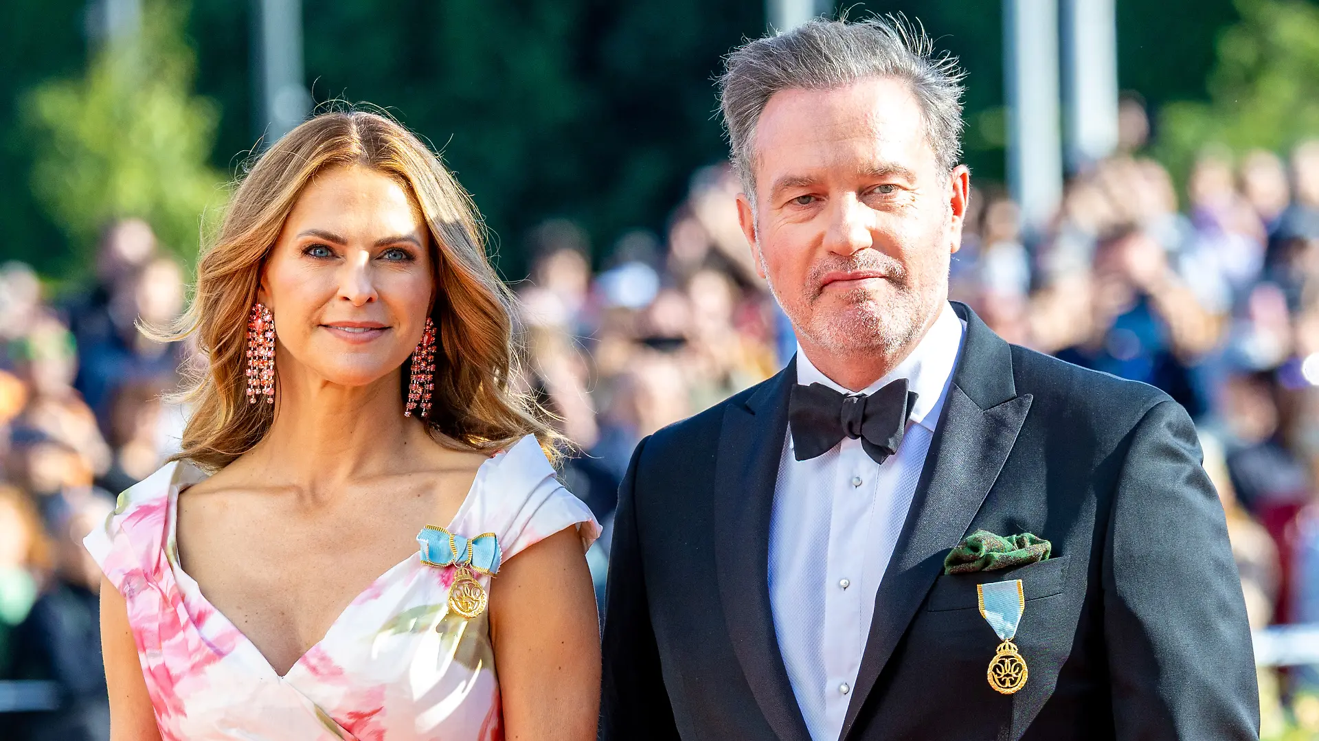 Prinzessin Madeleine von Schweden und Chris O’Neill besuchen anlässlich der Feierlichkeiten zur Goldenen Hochzeit des Königspaares eine Aufführung der Königlichen Oper im Königlichen Opernhaus in Stockholm.