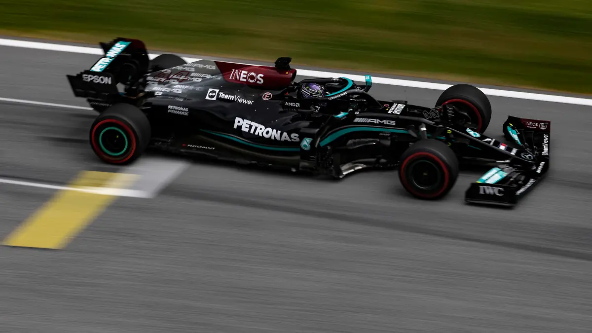 Formula 1 2021: Styrian GP RED BULL RING, AUSTRIA - JUNE 25: Sir Lewis Hamilton, Mercedes W12 during the Styrian GP at Red Bull Ring on Friday June 25, 2021 in Spielberg, Austria. Photo by Glenn Dunbar / LAT Images Images PUBLICATIONxINxGERxSUIxAUTxHUNxONLY GP2108_122909_J5A0890