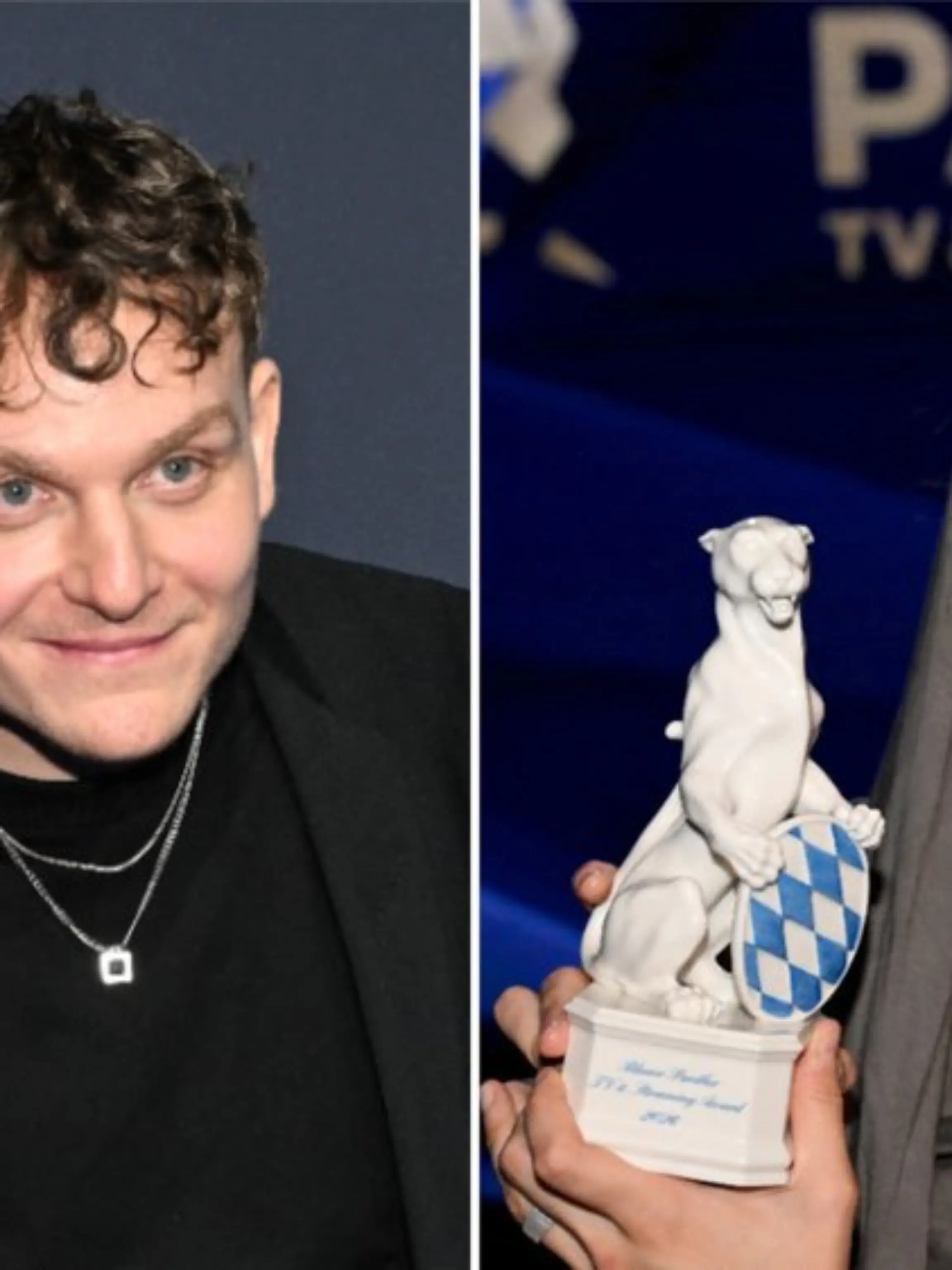 Johannes Hegemann und Derya Akyol durften sich über den Blauen Panther für ihre Schauspielleistungen freuen.