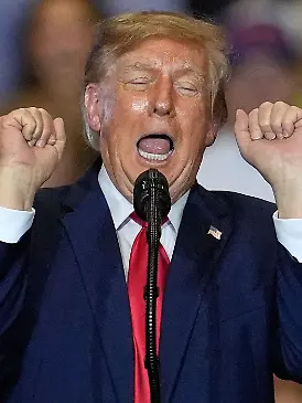 Donald Trump zeigt sich bei seinem Wahlkampfauftritt in South Carolina begeistert von den Schlägen gegen einen Demonstranten.