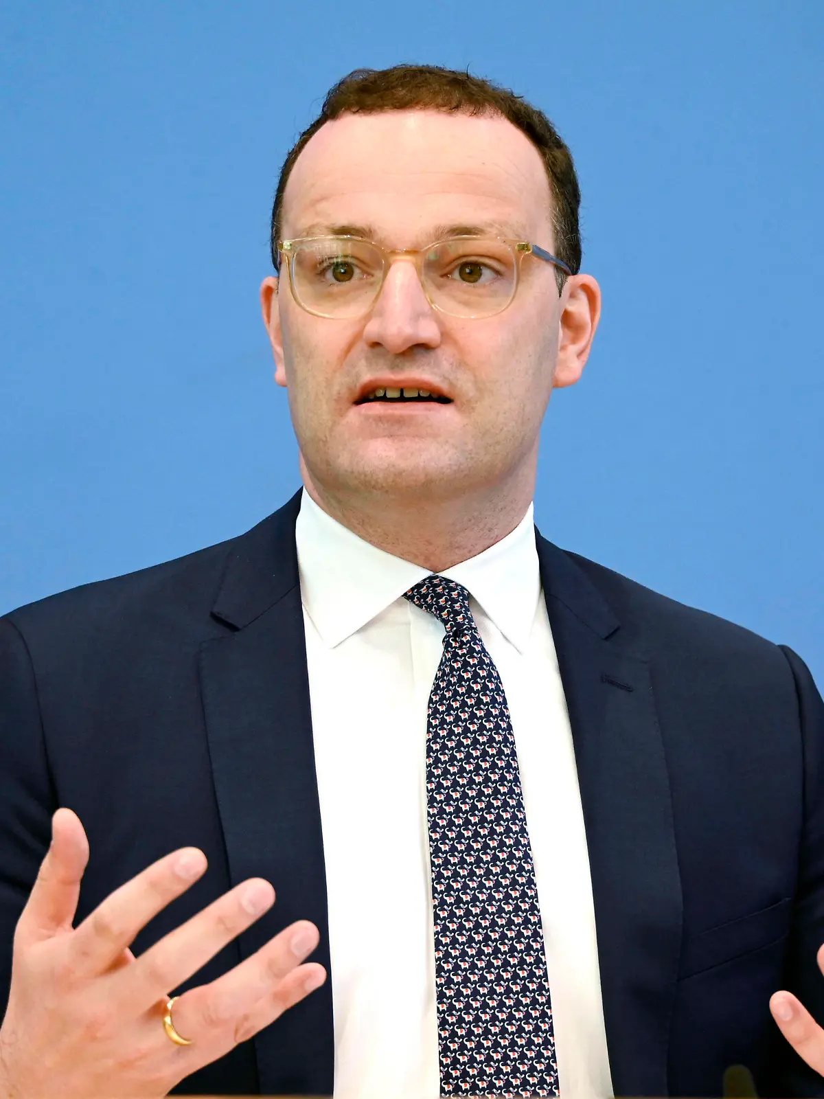 Jens Spahn bei der Pressekonferenz zur Corona-Lage: Betriebsärzte und Impfkampagne im Haus der Bundespressekonferenz. Berlin, 18.06.2021 *** Jens Spahn at the press conference on the Corona situation company doctors and vaccination campaign in the House of the Federal Press Conference Berlin, 18 06 2021 Foto:xF.xKernx/xFuturexImage 