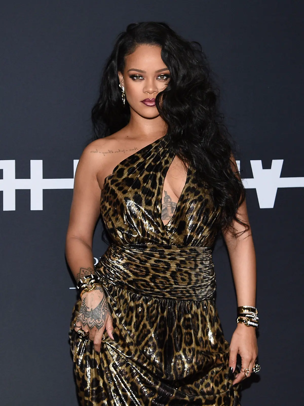 FILE - Singer and fashion designer Rihanna attends the "Rihanna" book launch event in New York on Oct. 11, 2019. Dozens of artists have objected to President Donald Trump using their music in his presidential campaigns. Rihanna demanded that Trump stop playing “Don't Stop the Music” after the song played at a 2018 rally.  (Photo by Evan Agostini/Invision/AP, File)