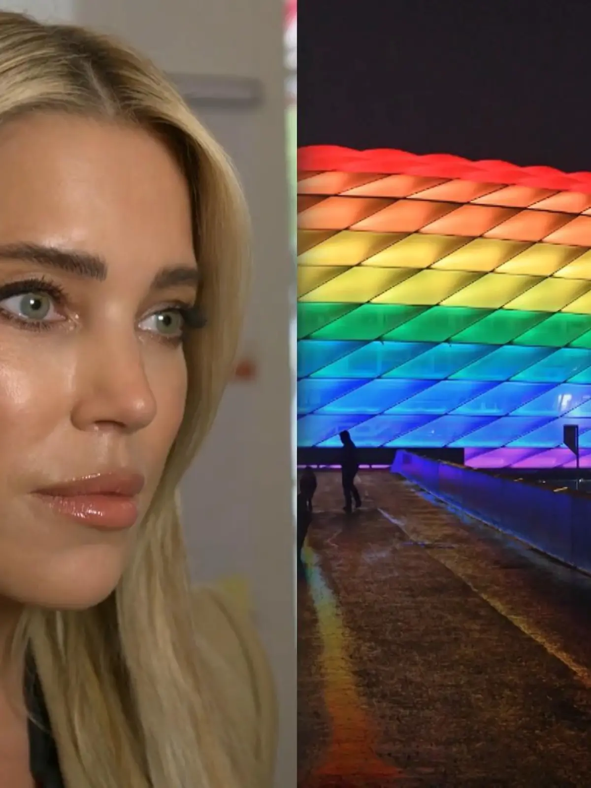 Sylvie Meis ist sauer über die Entscheidung der UEFA gegen die Regenbogen-Farben beim EM-Spiel.