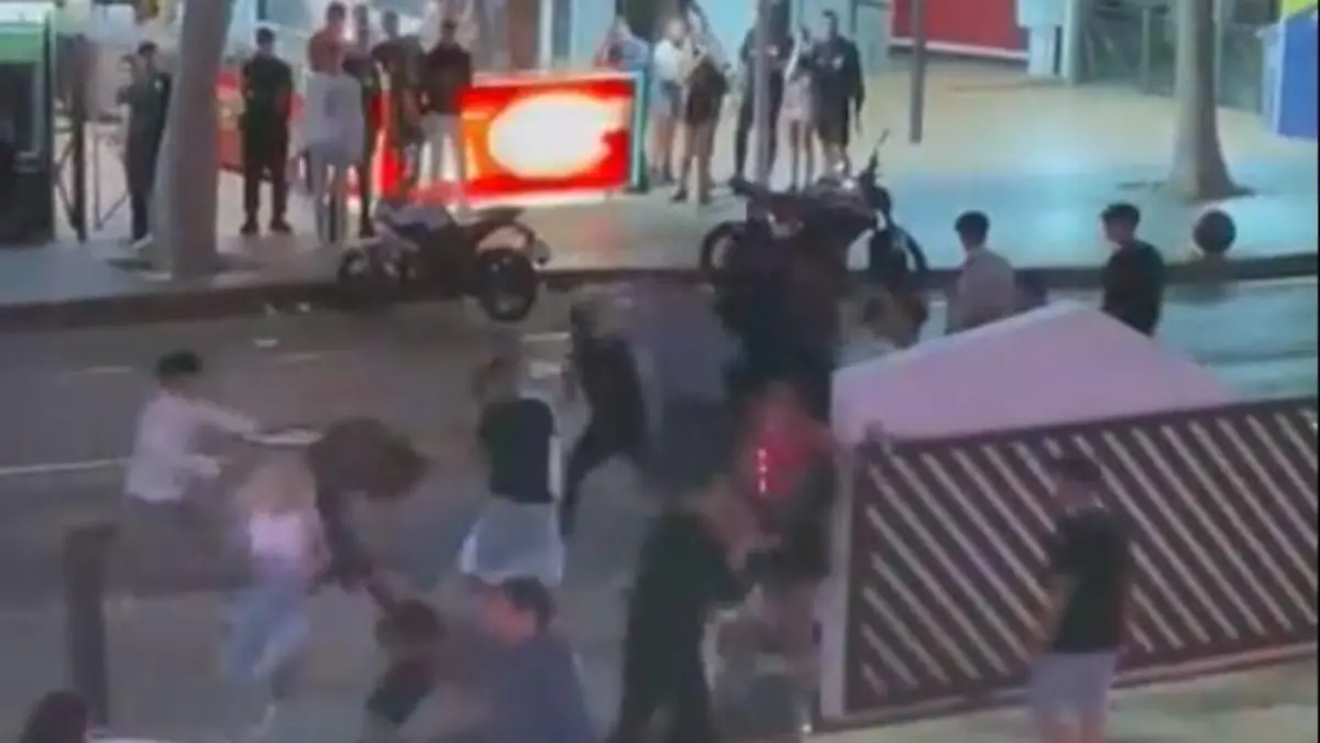 Massenschlägerei in Magaluf (Mallorca)