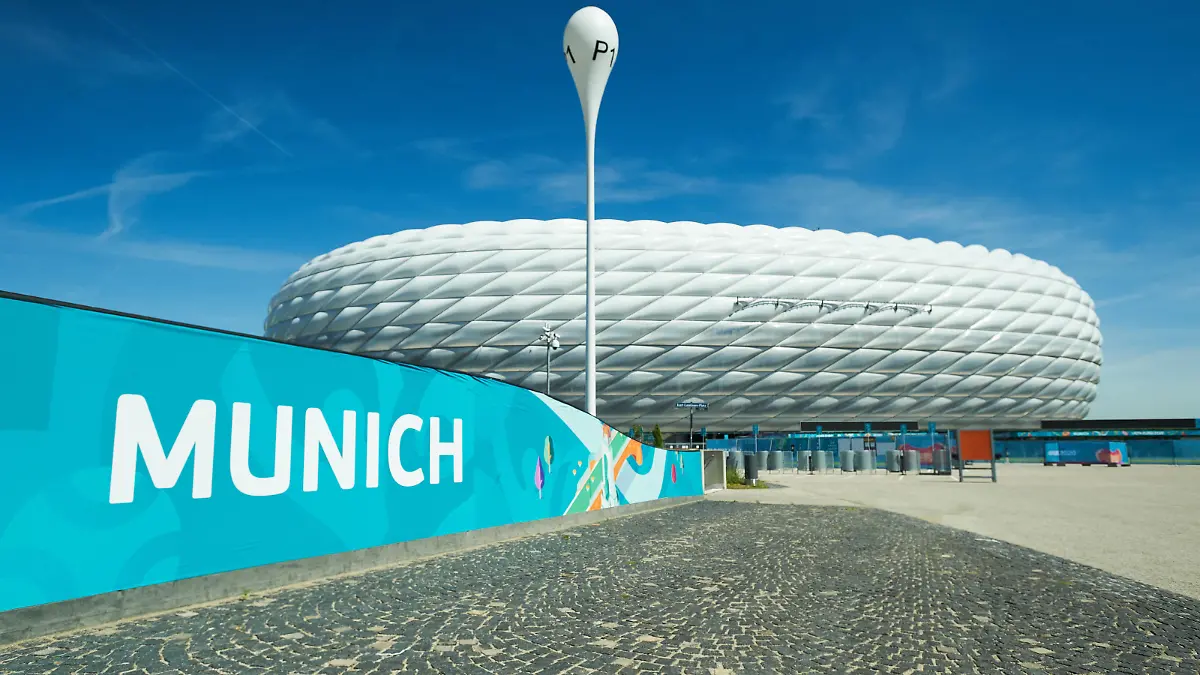 MUNICH, GERMANY - JUNE 15, 2021: Allianz Arena. EURO 2020. The football match France vs Germany Copyright: xVitaliixKliuievx