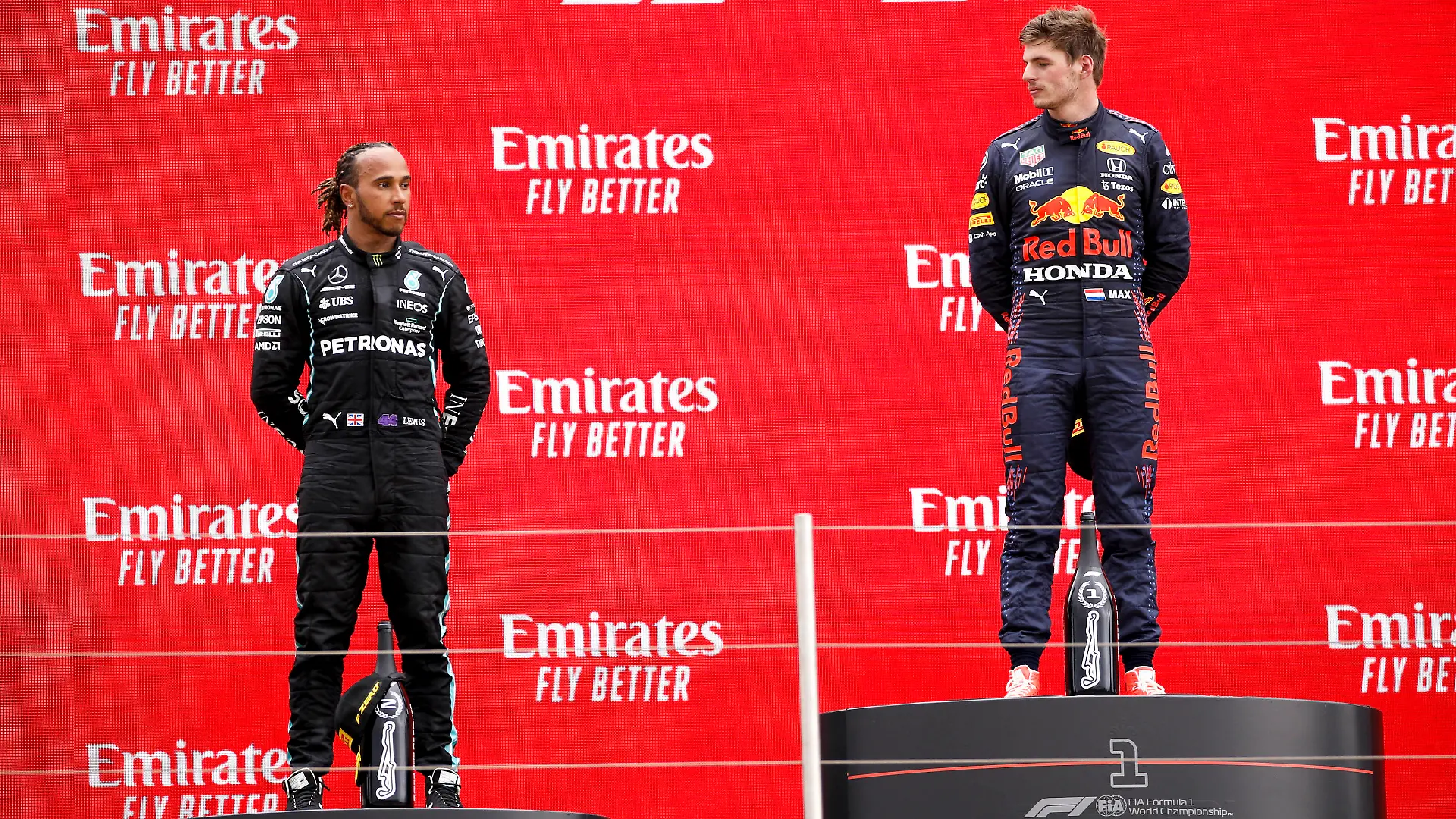  44 Lewis Hamilton GBR, Mercedes-AMG Petronas F1 Team, 33 Max Verstappen NED, Red Bull Racing, F1 Grand Prix of France at Circuit Paul Ricard on June 20, 2021 in Le Castellet, France. Photo by HOCH ZWEI Le Castellet France *** 44 Lewis Hamilton GBR, Mercedes AMG Petronas F1 Team , 33 Max Verstappen NED, Red Bull Racing , F1 Grand Prix of France at Circuit Paul Ricard on June 20, 2021 in Le Castellet, France Photo by HOCH ZWEI Le Castellet France 