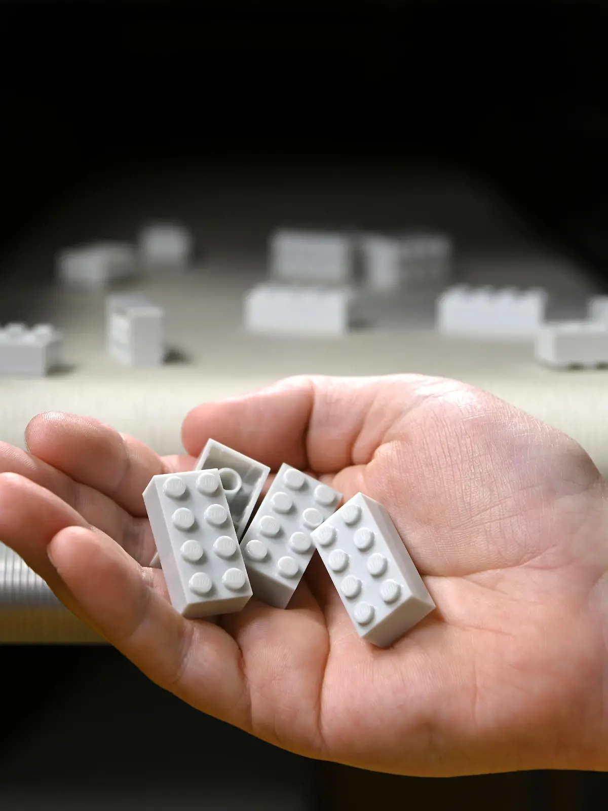 View of bricks fresh off production at Lego's materials and safety testing labs in Billund, Denmark taken at the end of May 2021. LEGO Group/Handout via REUTERS THIS IMAGE HAS BEEN SUPPLIED BY A THIRD PARTY. NO RESALES. NO ARCHIVES