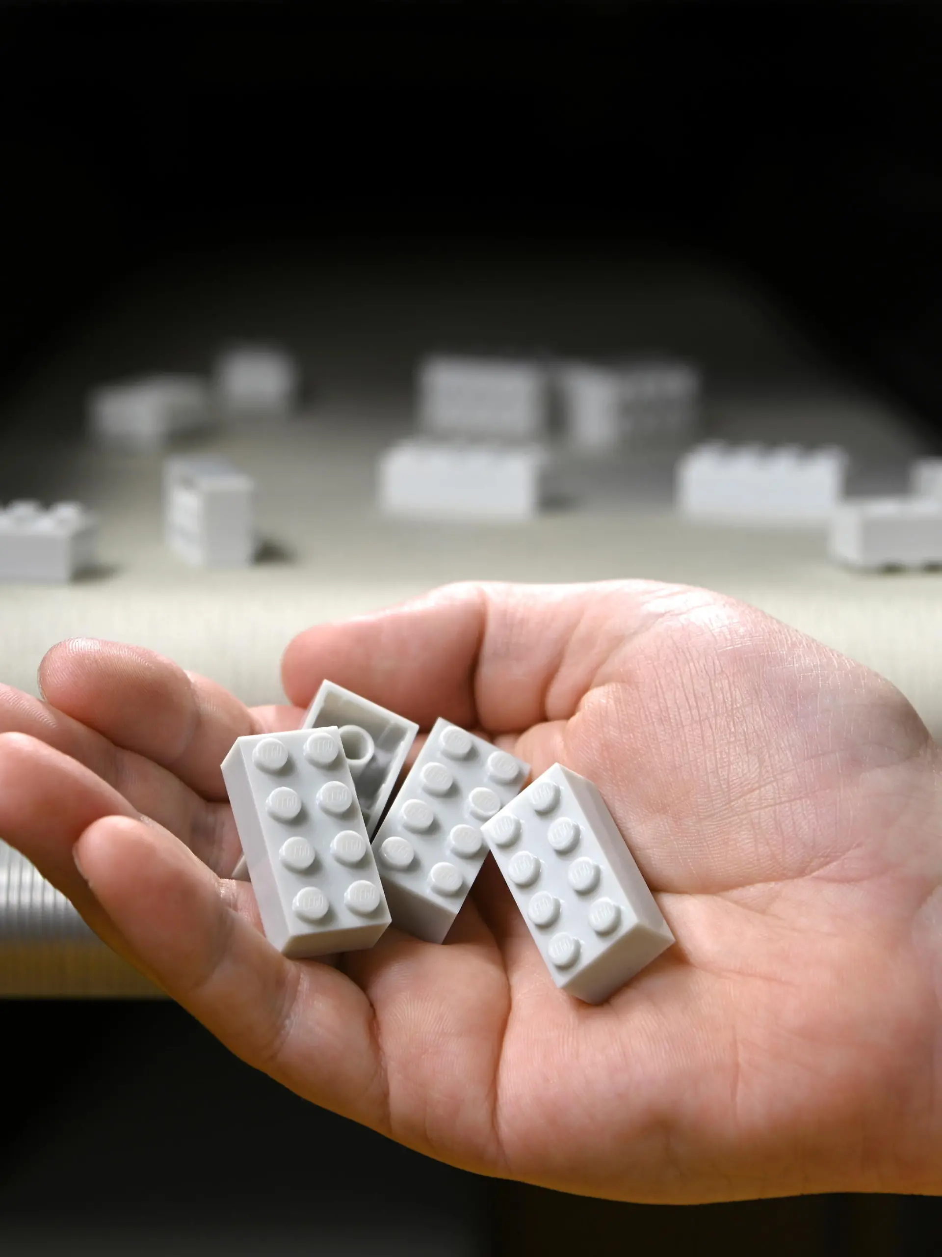View of bricks fresh off production at Lego's materials and safety testing labs in Billund, Denmark taken at the end of May 2021. LEGO Group/Handout via REUTERS THIS IMAGE HAS BEEN SUPPLIED BY A THIRD PARTY. NO RESALES. NO ARCHIVES