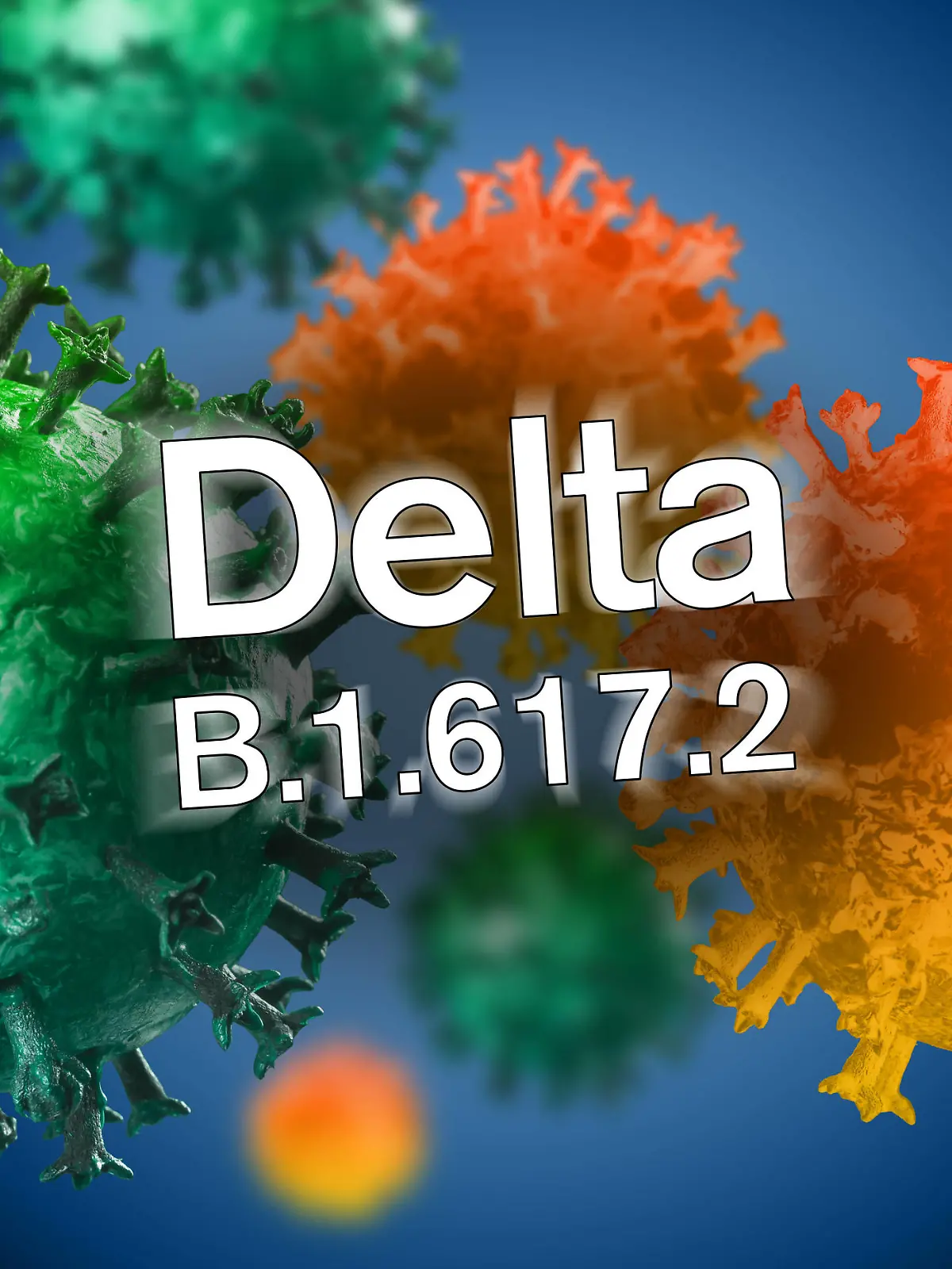  Illustration der indischen Coronavirusmutation Delta B.1.617.2 *** Illustration of the Indian coronavirus mutation Delta B 1 617 2 1028901502