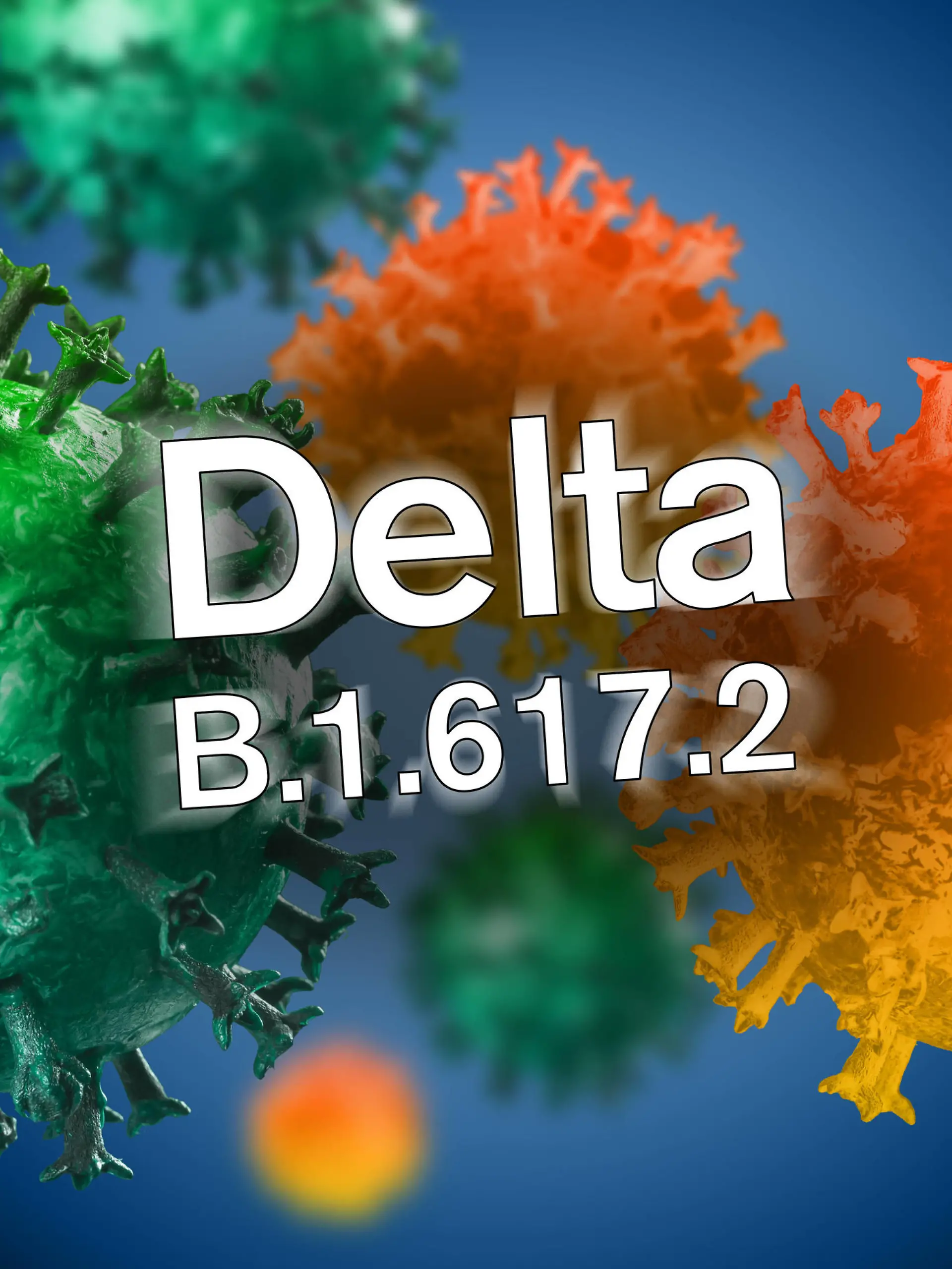  Illustration der indischen Coronavirusmutation Delta B.1.617.2 *** Illustration of the Indian coronavirus mutation Delta B 1 617 2 1028901502