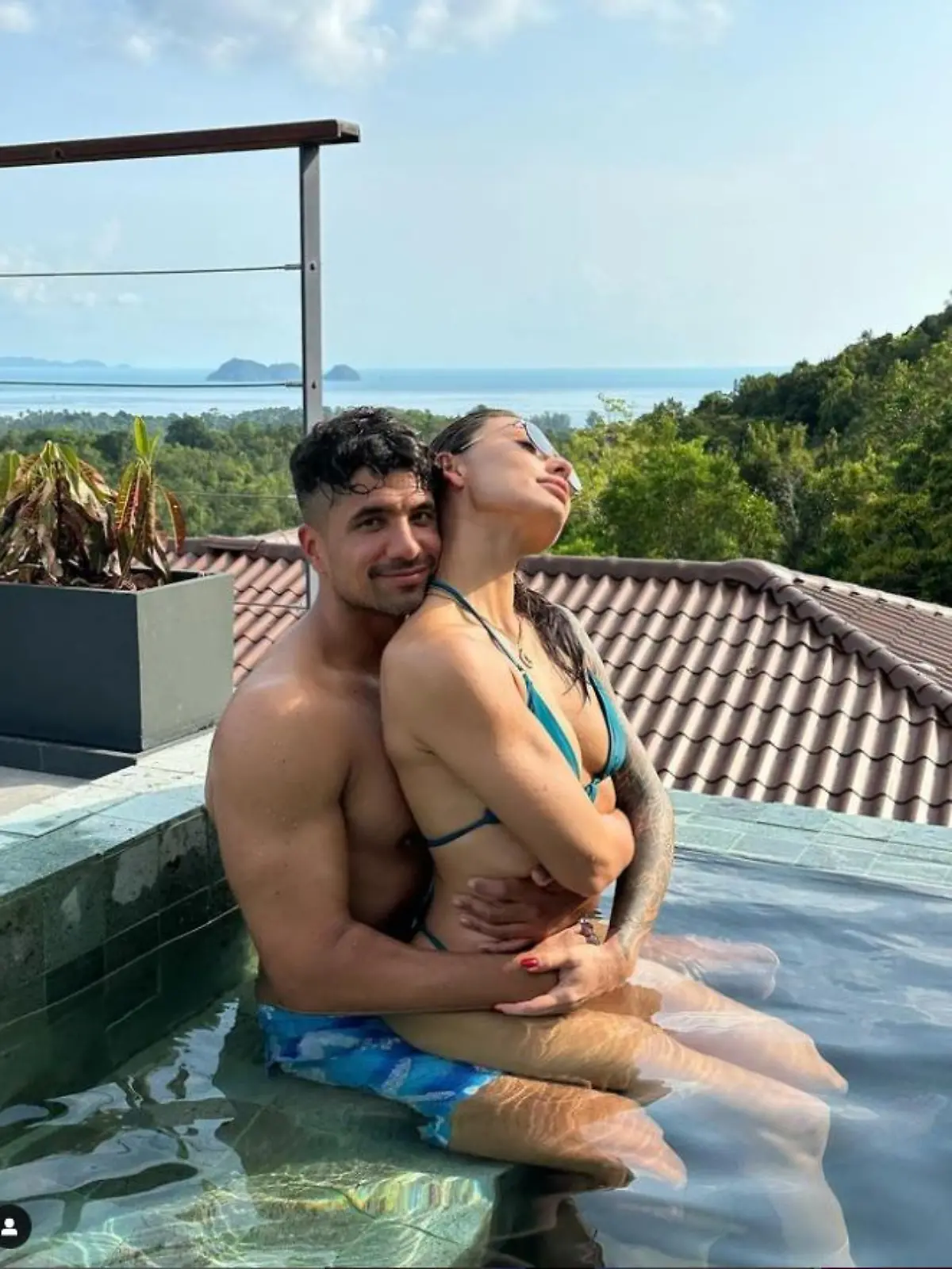 Julian Zietlow mit seiner neuen Freundin Kate.