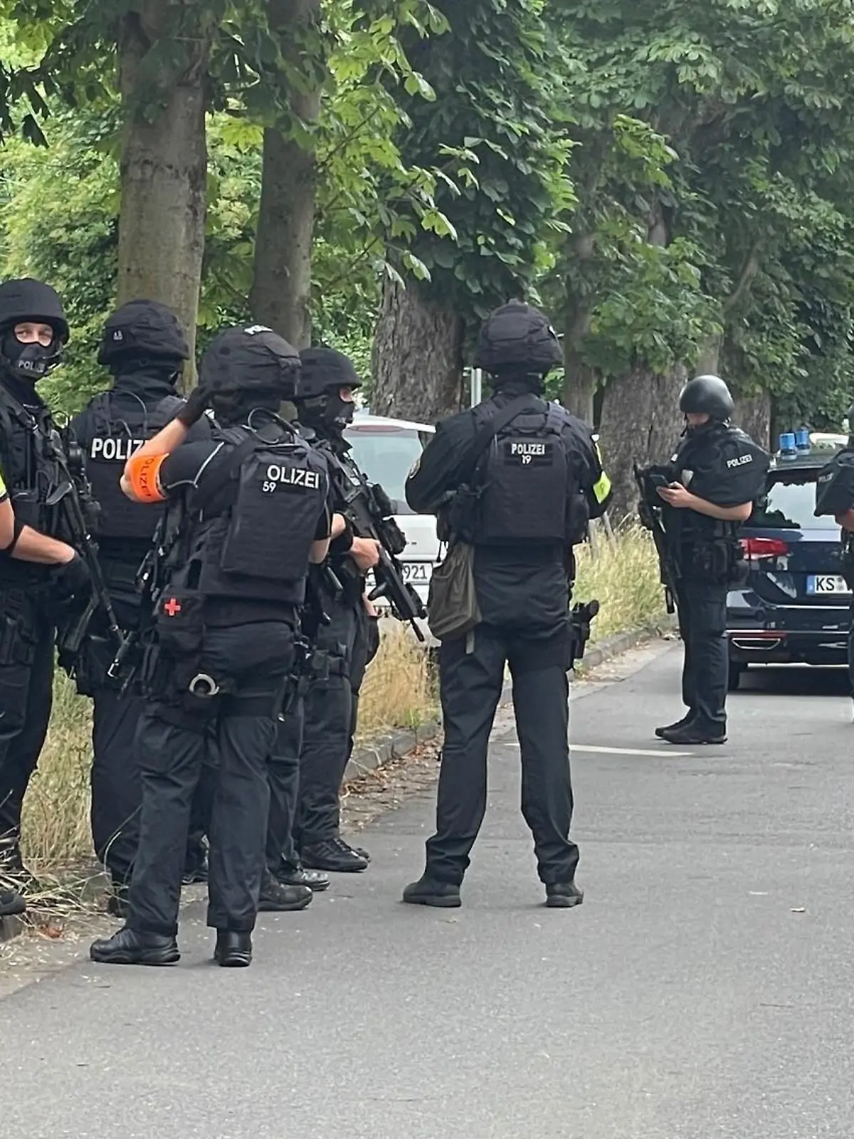 Polizei Frankfurt in Griesheim