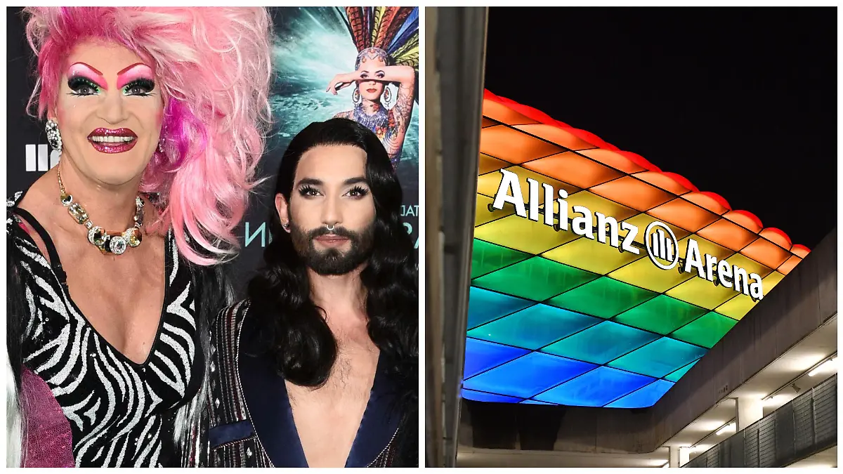Olivia Jones, Conchita Wurst und die Allianz-Arena in München