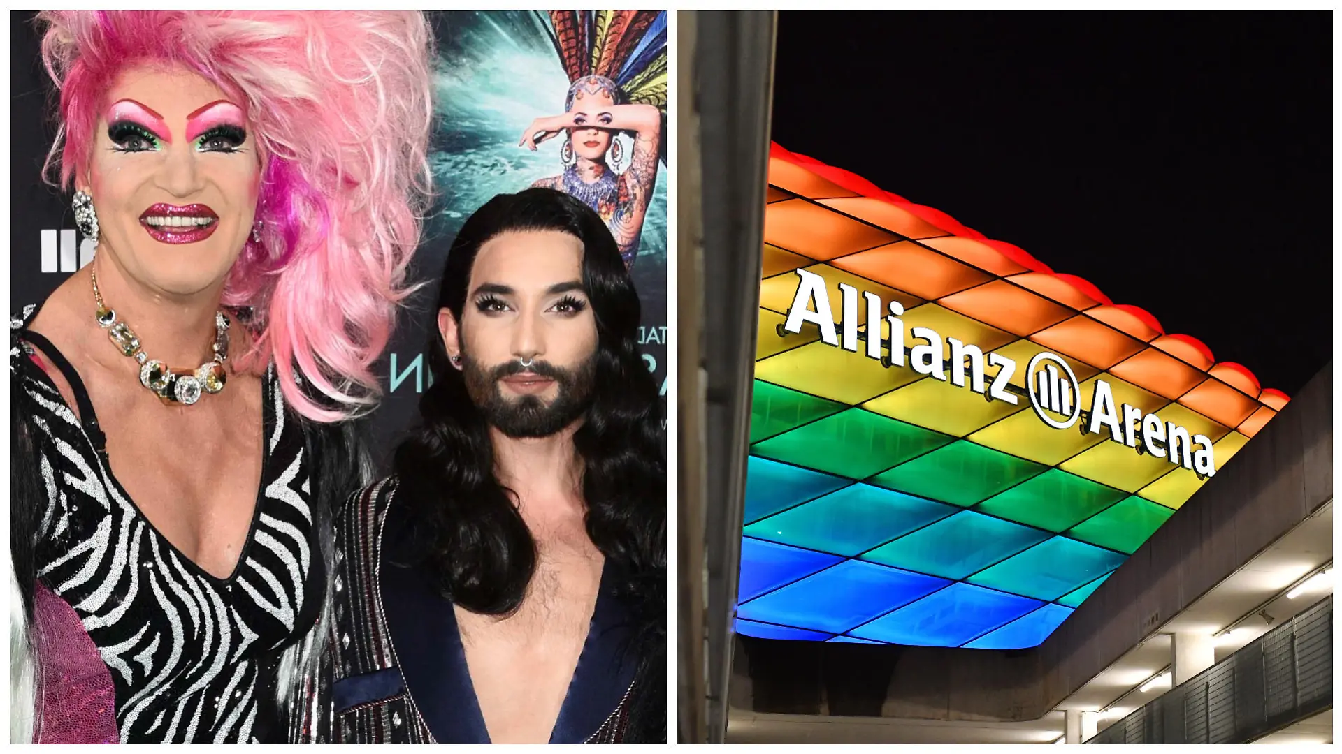 Olivia Jones, Conchita Wurst und die Allianz-Arena in München