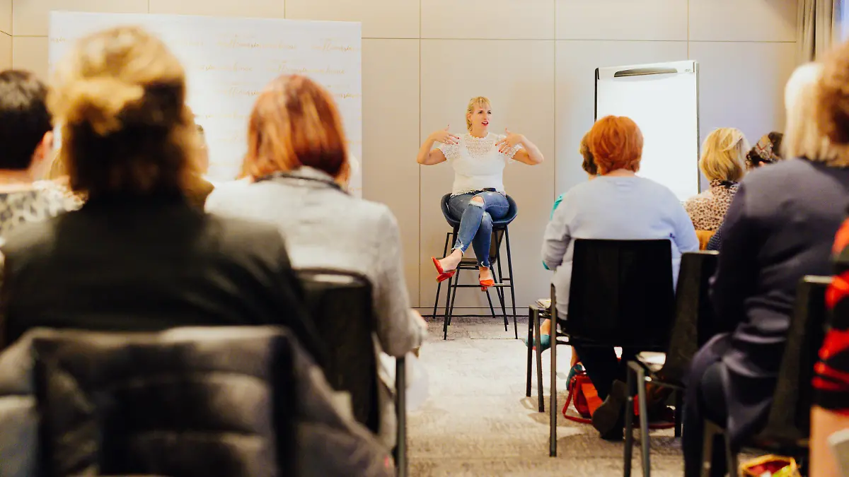 Stephanie Raiser bei einem ihrer Coachings