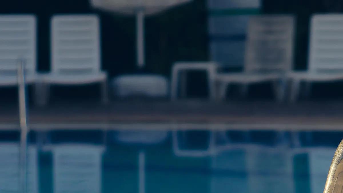 Pool handrails view