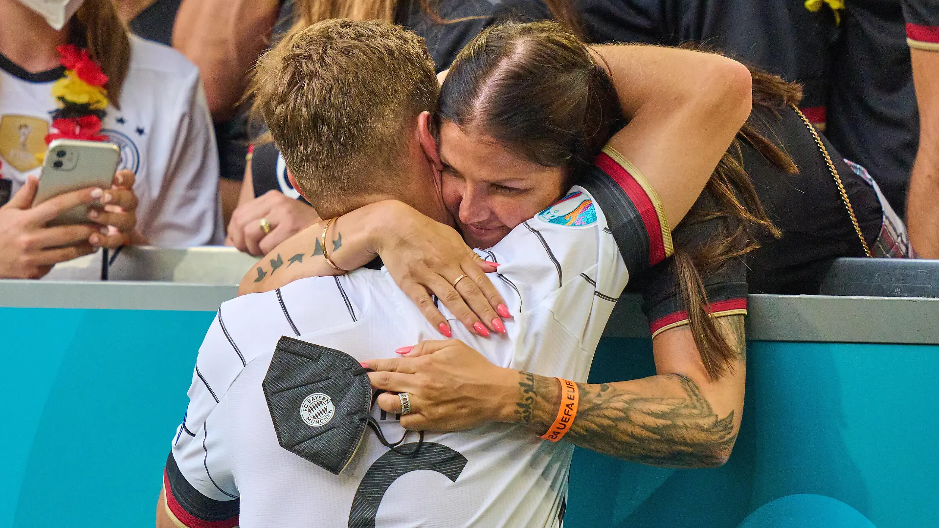 Lina, girlfriend of Joshua KIMMICH, DFB 6, in the Group F match PORTUGAL - GERMANY at the football UEFA European Championships 2020 in Season 2020/2021 on June 19, 2021 in Munich, Germany.