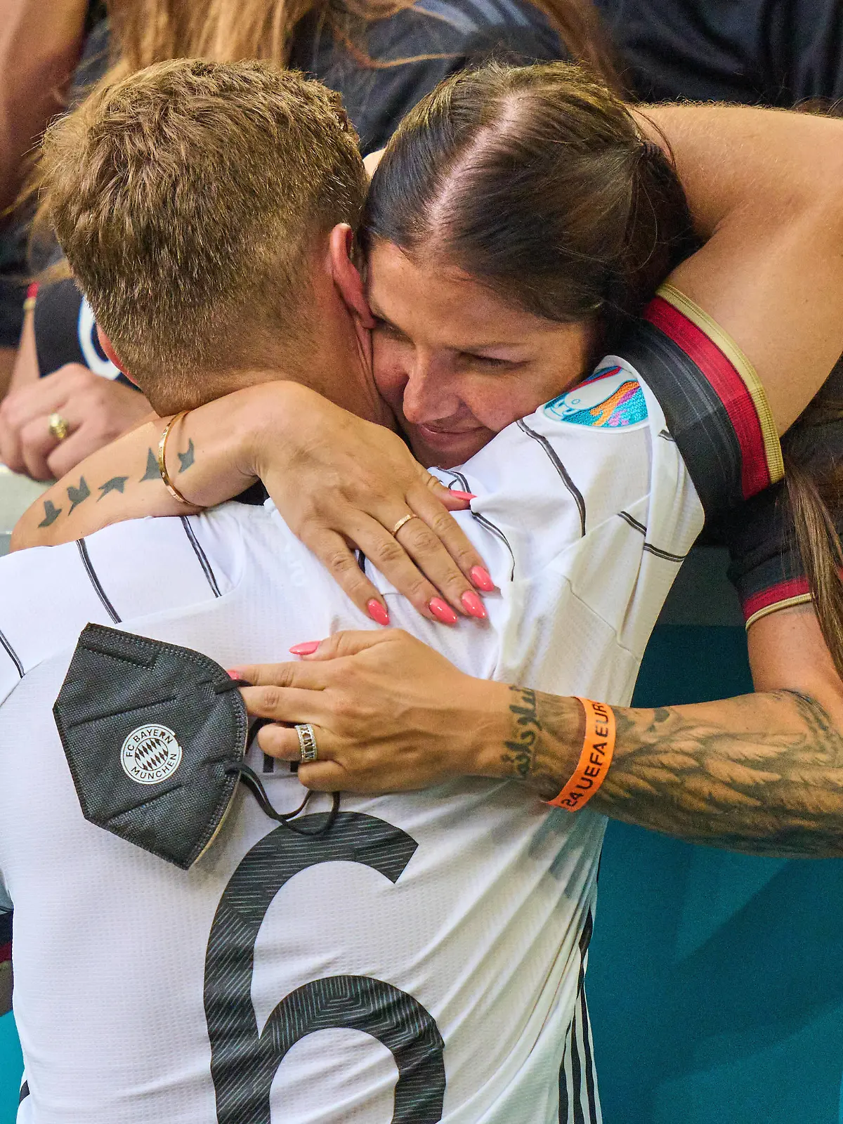 Lina, girlfriend of Joshua KIMMICH, DFB 6, in the Group F match PORTUGAL - GERMANY at the football UEFA European Championships 2020 in Season 2020/2021 on June 19, 2021 in Munich, Germany. 