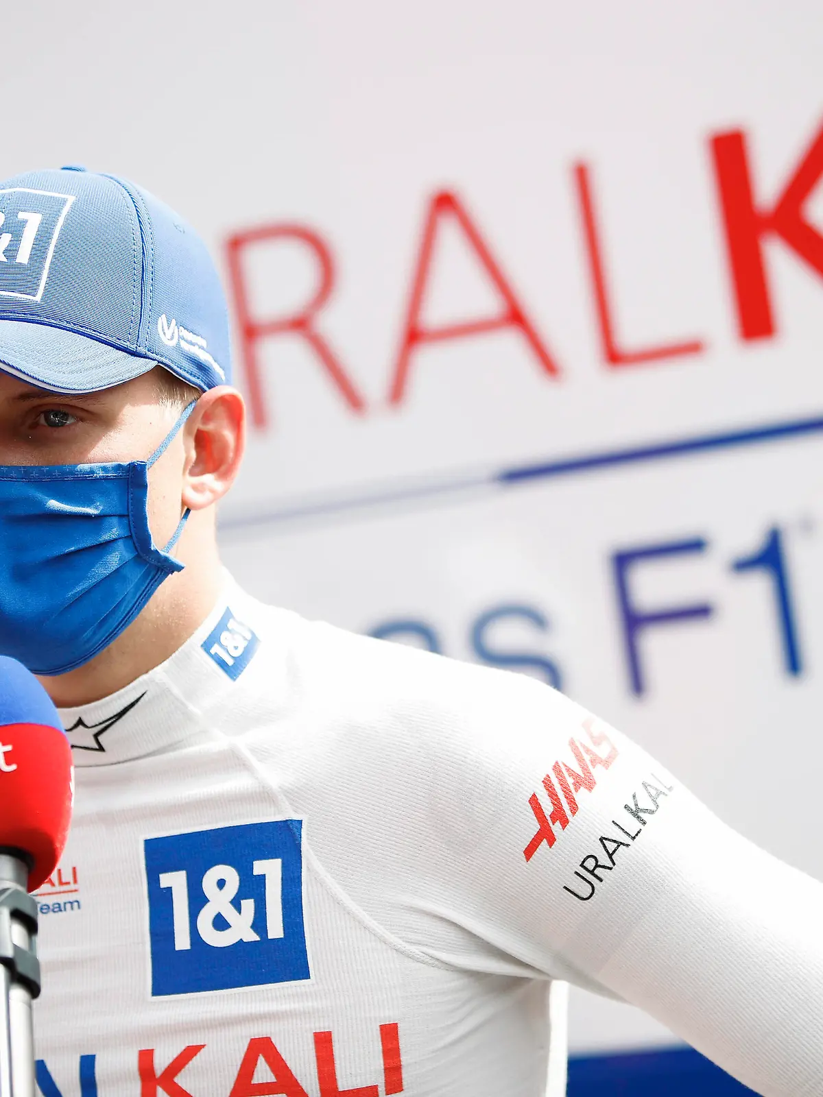  Formula 1 2021: French GP CIRCUIT PAUL RICARD, FRANCE - JUNE 18: Mick Schumacher, Haas F1, is interviewed during the French GP at Circuit Paul Ricard on Friday June 18, 2021 in Le Castellet, France. Photo by Zak Mauger / LAT Images Images PUBLICATIONxINxGERxSUIxAUTxHUNxONLY GP2107_145040_56I7409