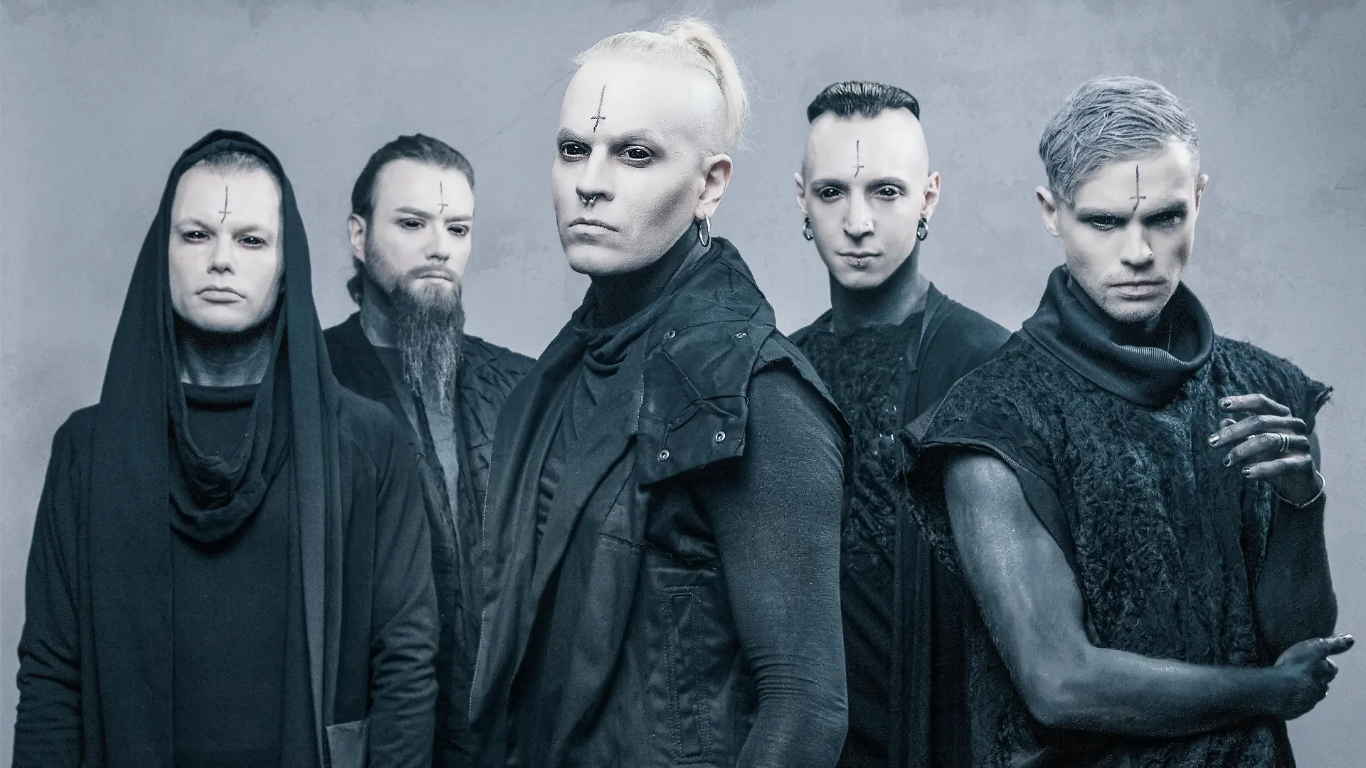 Lord Of The Lost (v. li): Klaas Helmecke, Niklas Kahl, Chris Harms, Gared Dirge, Pi Stoffers (π)