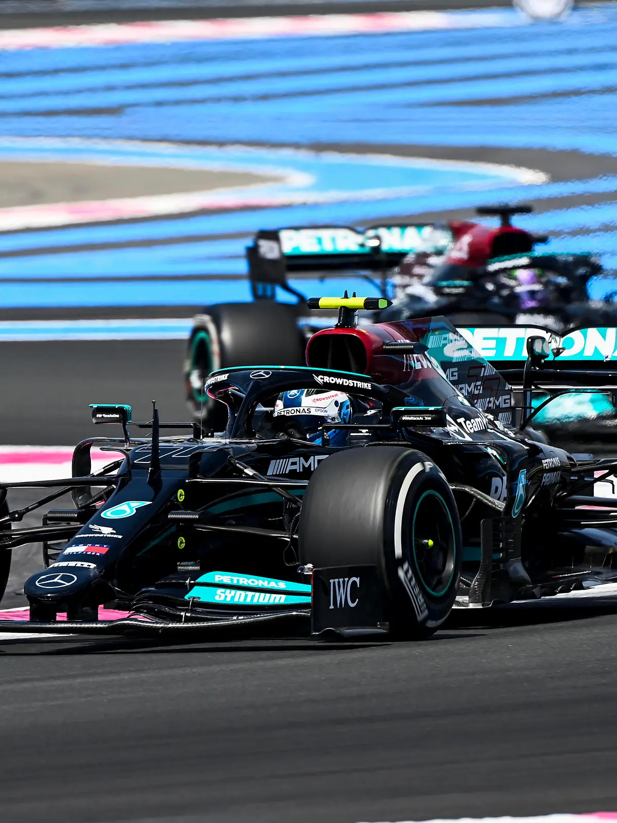 Valtteri Bottas war im 1. Frankreich-Training schneller als Mercedes-Kollege Lewis Hamilton