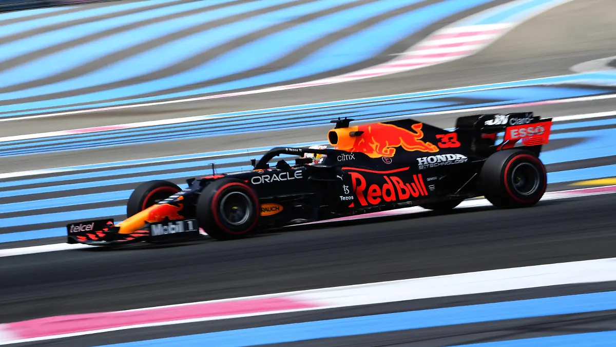 Formula 1 2021: French GP CIRCUIT PAUL RICARD, FRANCE - JUNE 18: Max Verstappen, Red Bull Racing RB16B during the French GP at Circuit Paul Ricard on Friday June 18, 2021 in Le Castellet, France. Photo by Mark Sutton / Sutton Images Images PUBLICATIONxINxGERxSUIxAUTxHUNxONLY GP2107_100304MS1_2131 