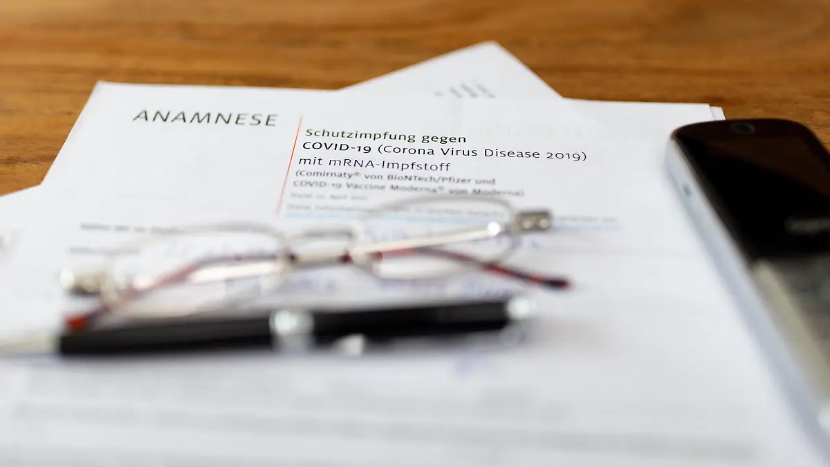 Anamnese-Bogen für eine Impfung gegen das Coronavirus