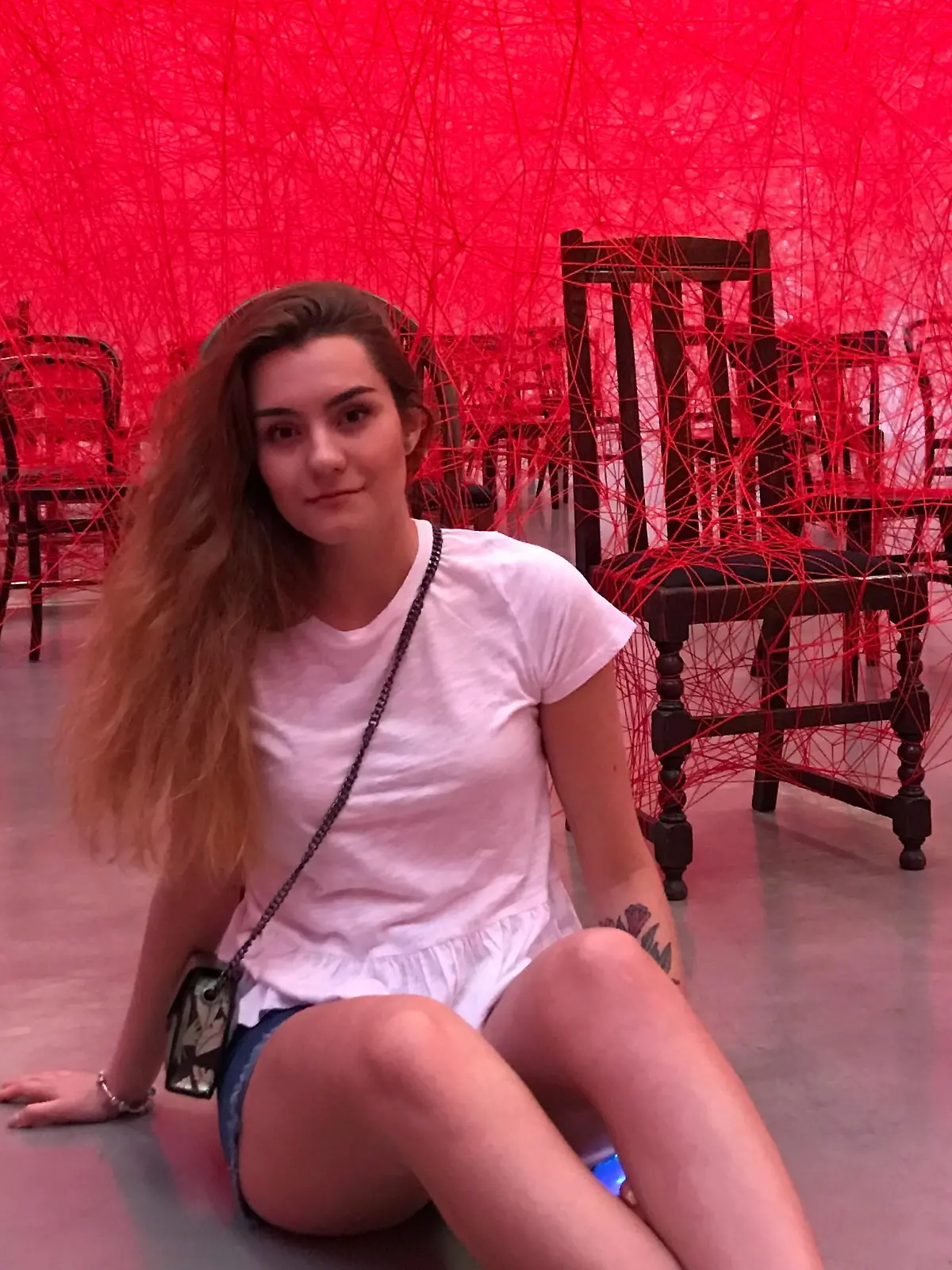 FILE PHOTO: Student Sofia Sapega poses for a picture in Gothenburg, Sweden, in this undated photo taken in 2019. She and Belarusian dissident journalist Roman Protasevich were arrested in Belarus on May 23, 2021 after a forced landing of Ryanair Flight 4978 flying from Athens to Vilnius. REUTERS/Stringer/File Photo