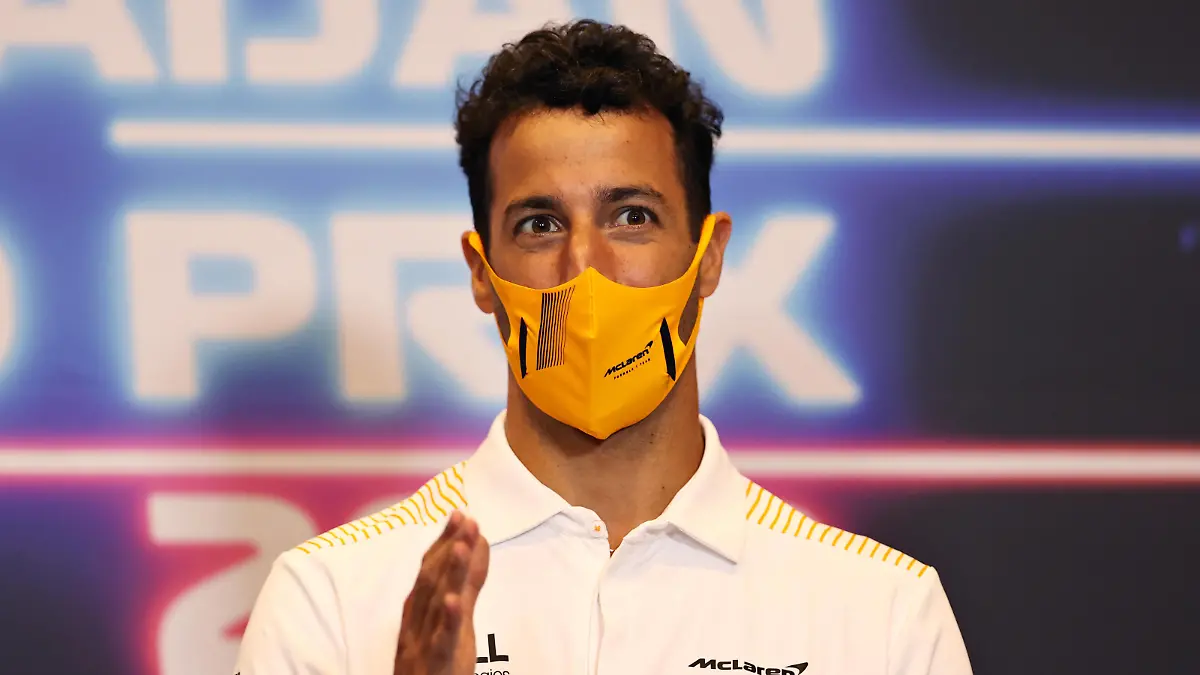 F1 Grand Prix of Azerbaijan 3 Daniel Ricciardo AUS, McLaren F1 Team, F1 Grand Prix of Azerbaijan at Baku City Circuit on June 3, 2021 in Baku, Azerbaijan. Photo by Clive Rose/Getty Images/FIA Pool via HOCH ZWEI Baku Baku City Circuit Azerbaijan Poolfoto HOCH ZWEI/Pool/Getty Images ,EDITORIAL USE ONLY