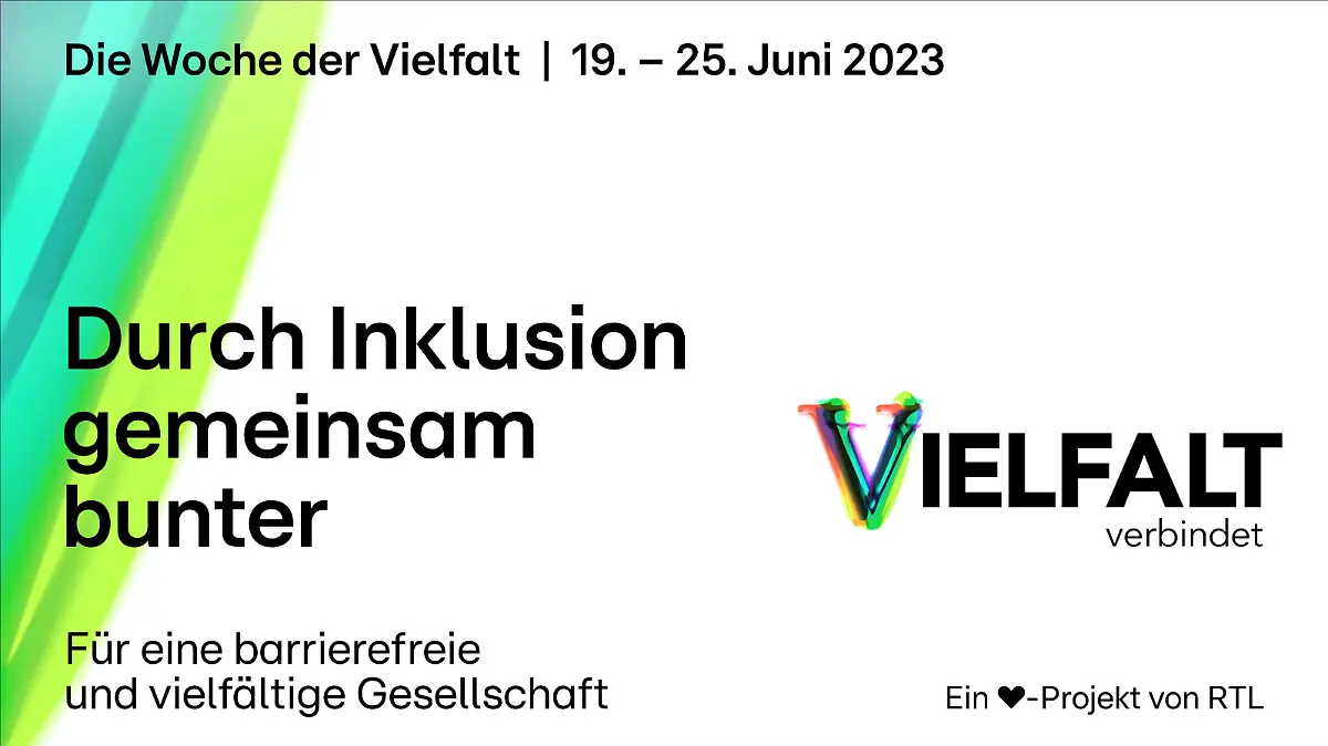 Inklusion - das Thema der Vielfaltswoche bei RTL