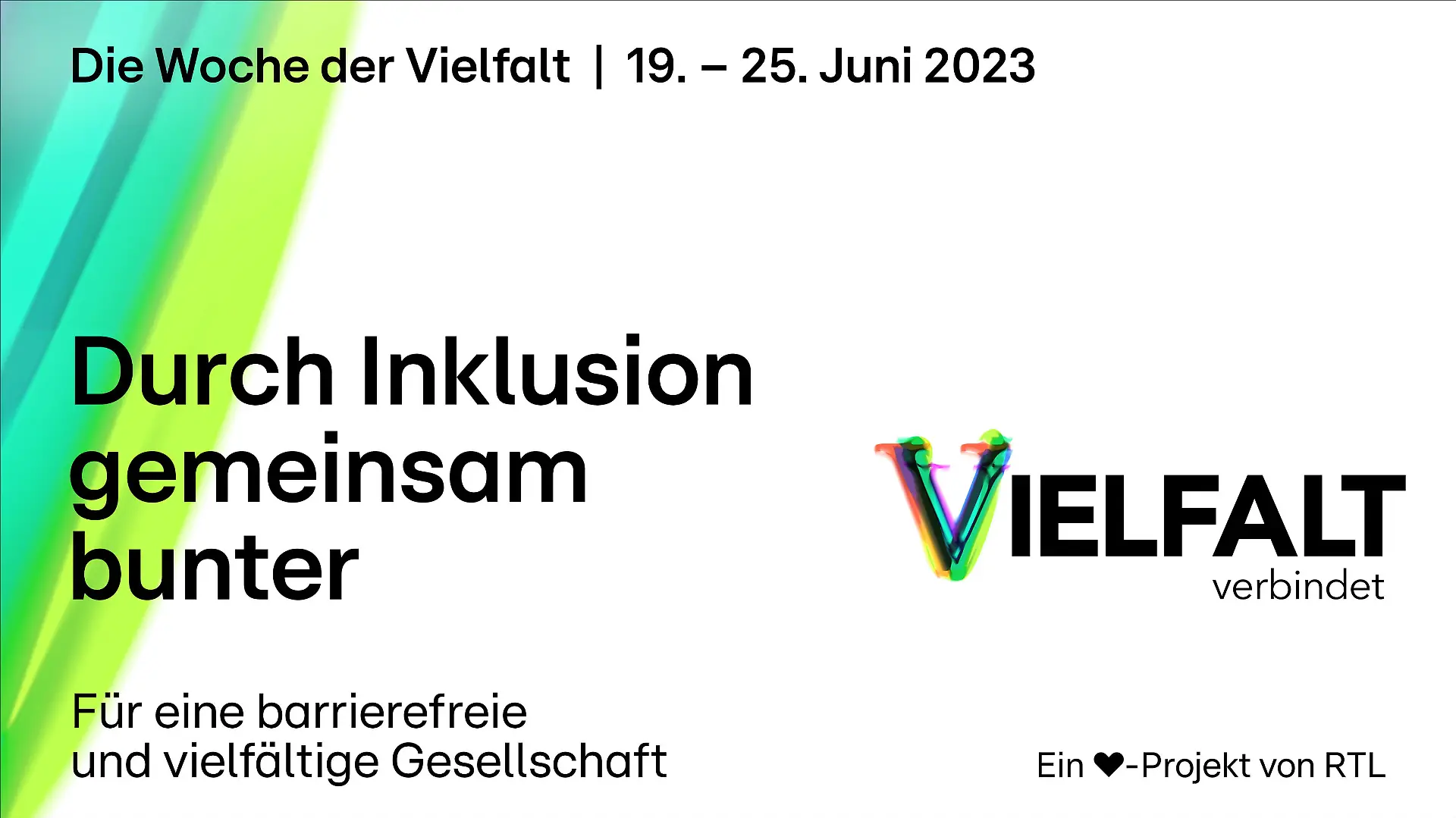 Inklusion - das Thema der Vielfaltswoche bei RTL